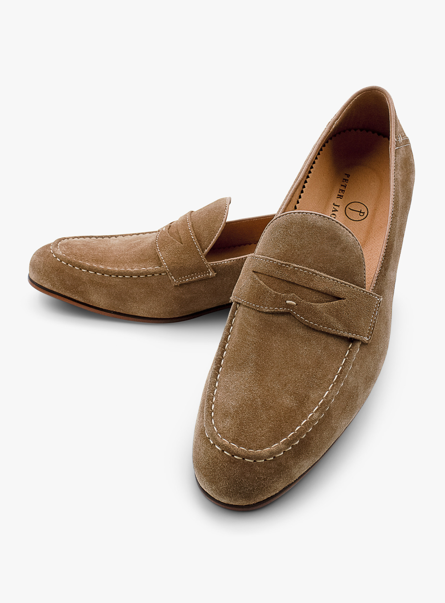 Caramel Suede Tassel Penny Loafer