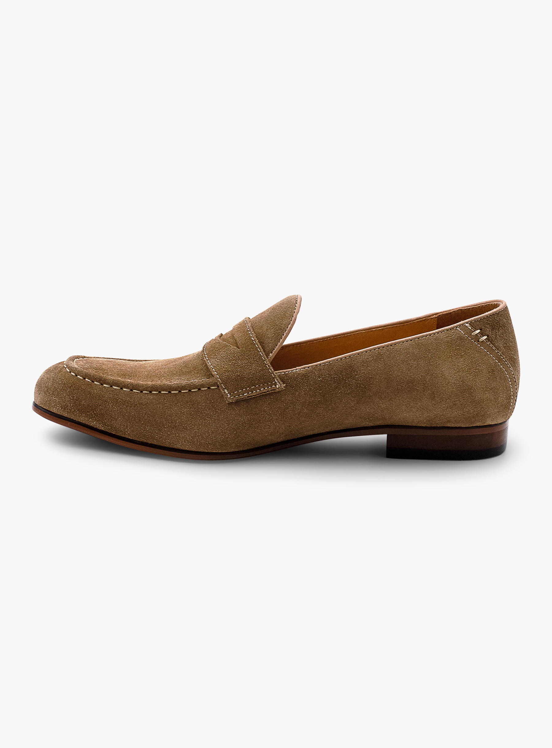 Caramel Suede Tassel Penny Loafer