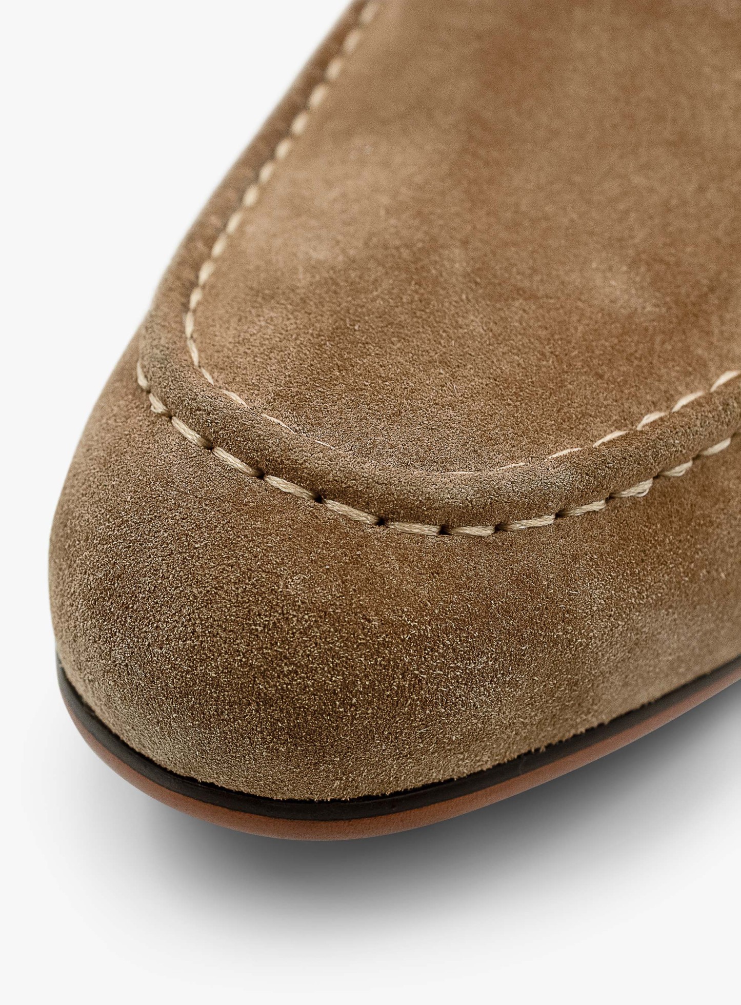 Caramel Suede Tassel Penny Loafer
