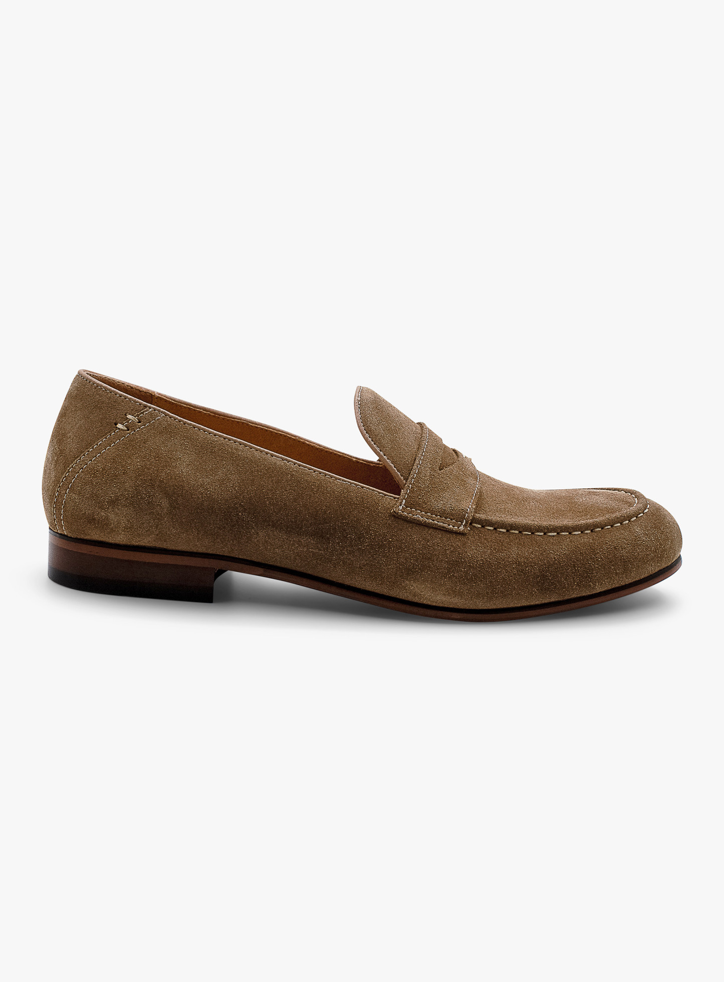 Caramel Suede Tassel Penny Loafer