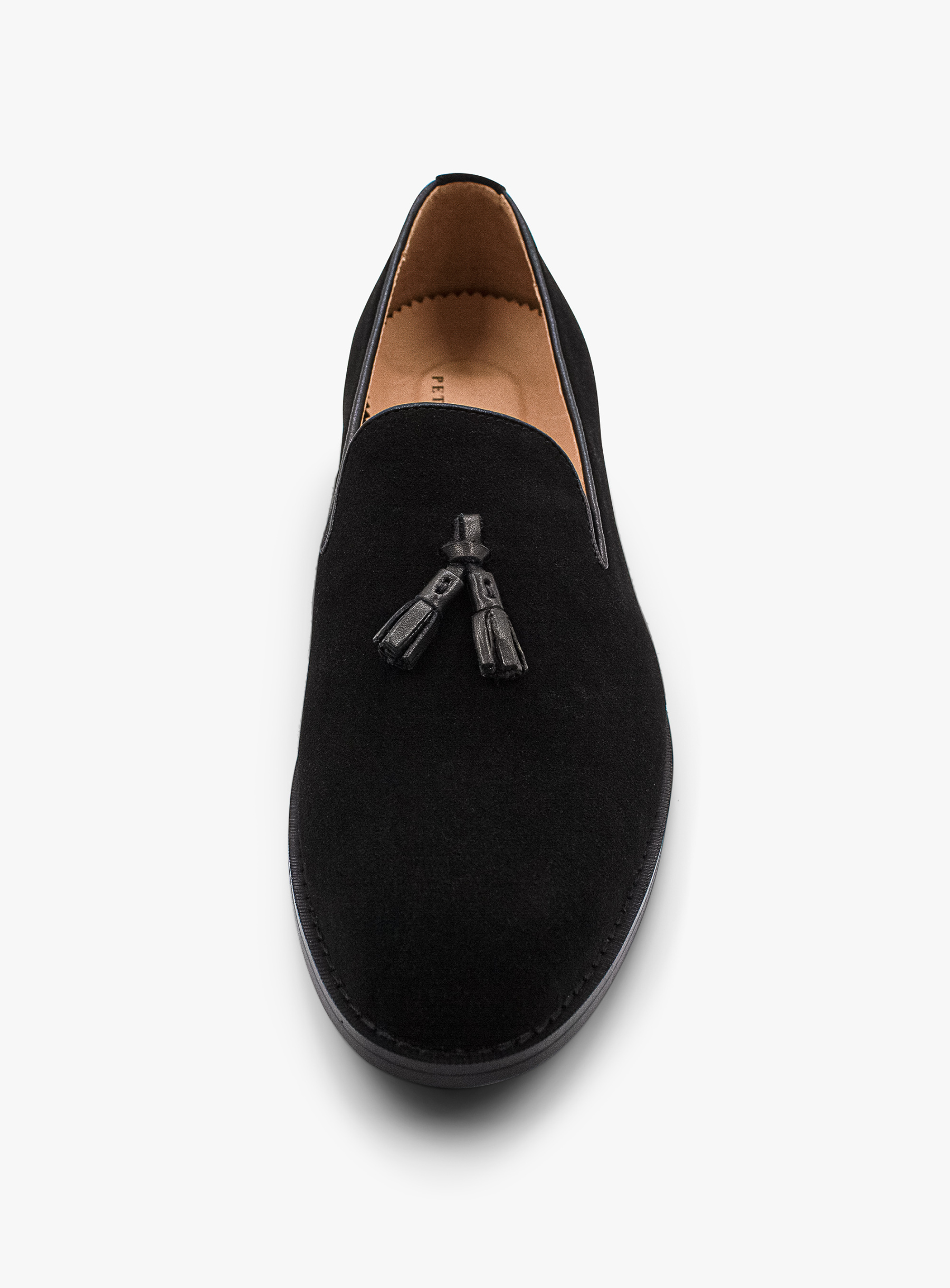 Black Nubuck Tassel Dinner Loafer