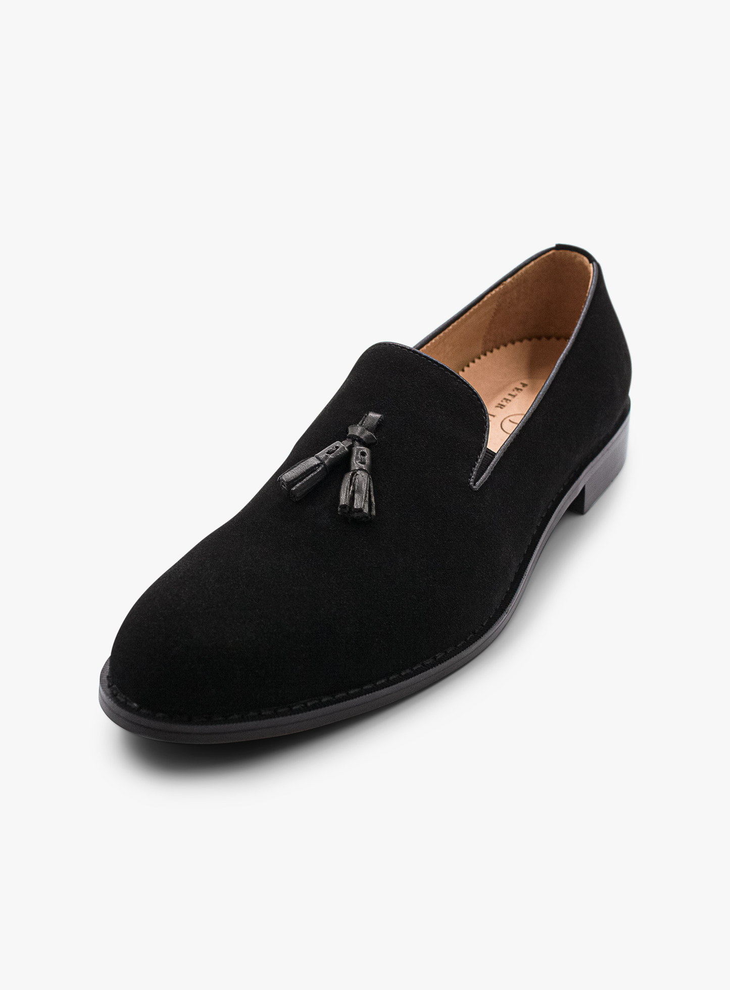 Black Nubuck Tassel Dinner Loafer