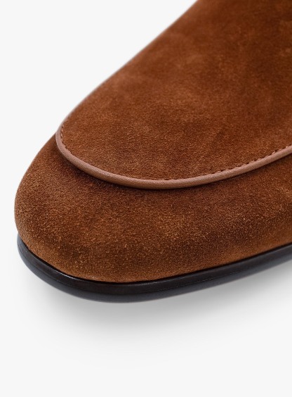 Cognac Suede Loafer