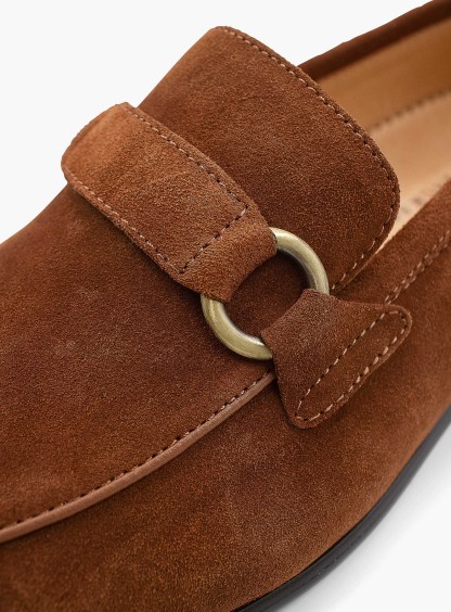 Cognac Suede Loafer