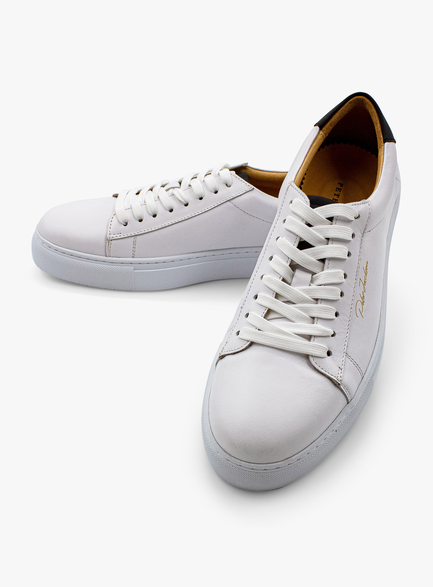 Elevated White Leather Sneaker