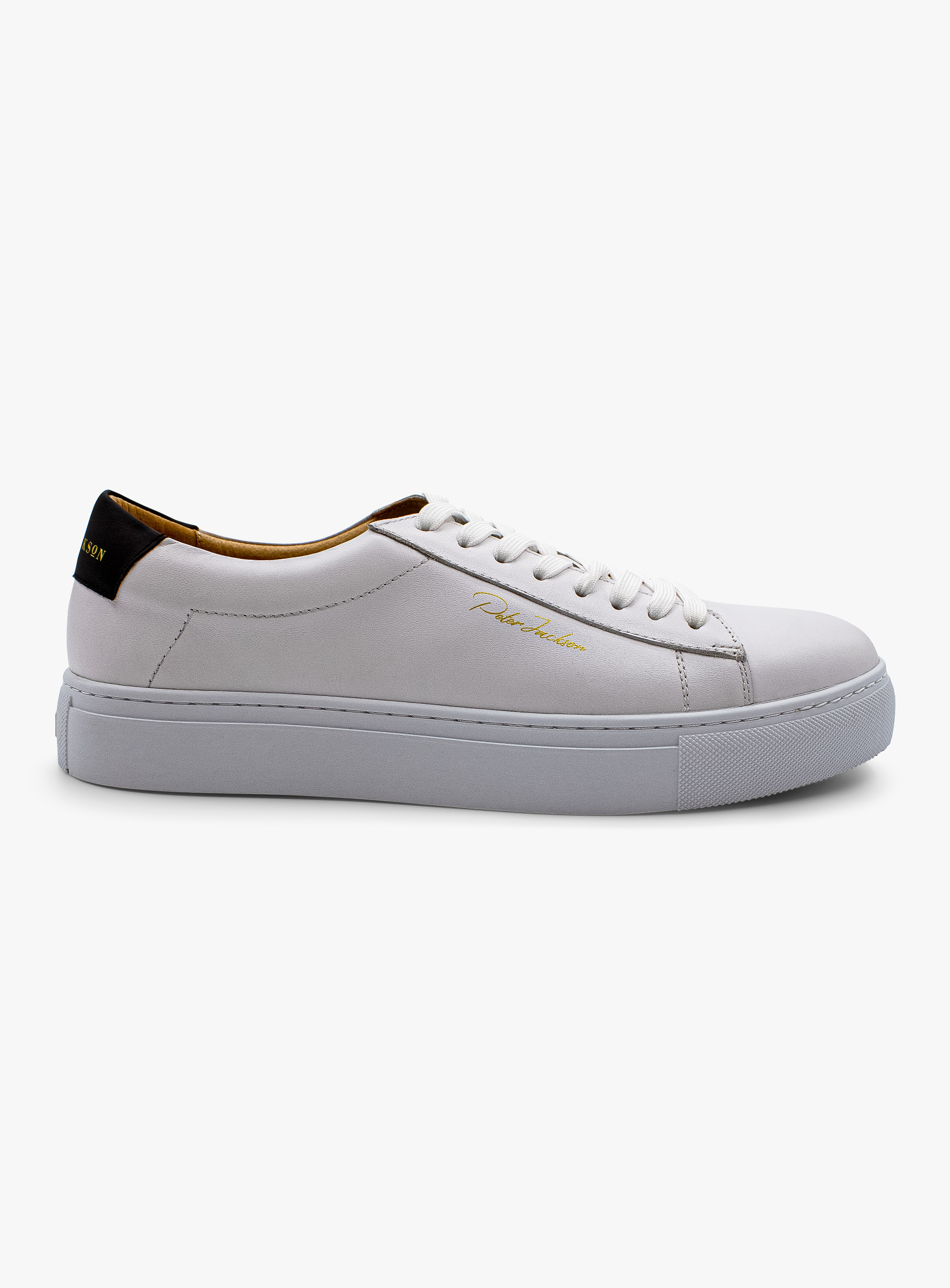 Elevated White Leather Sneaker