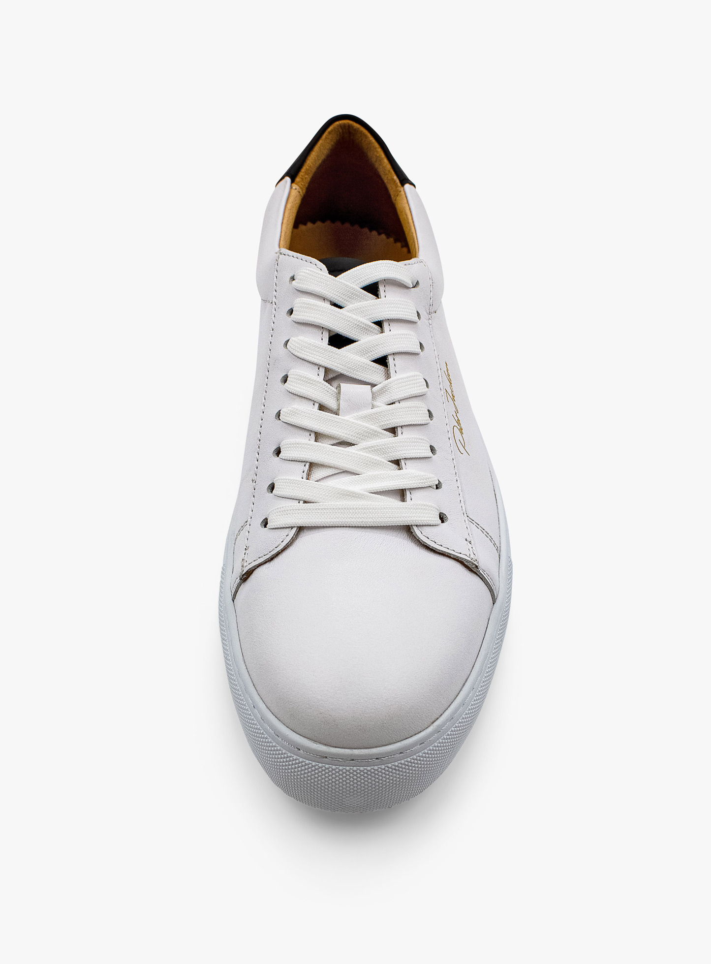 Elevated White Leather Sneaker