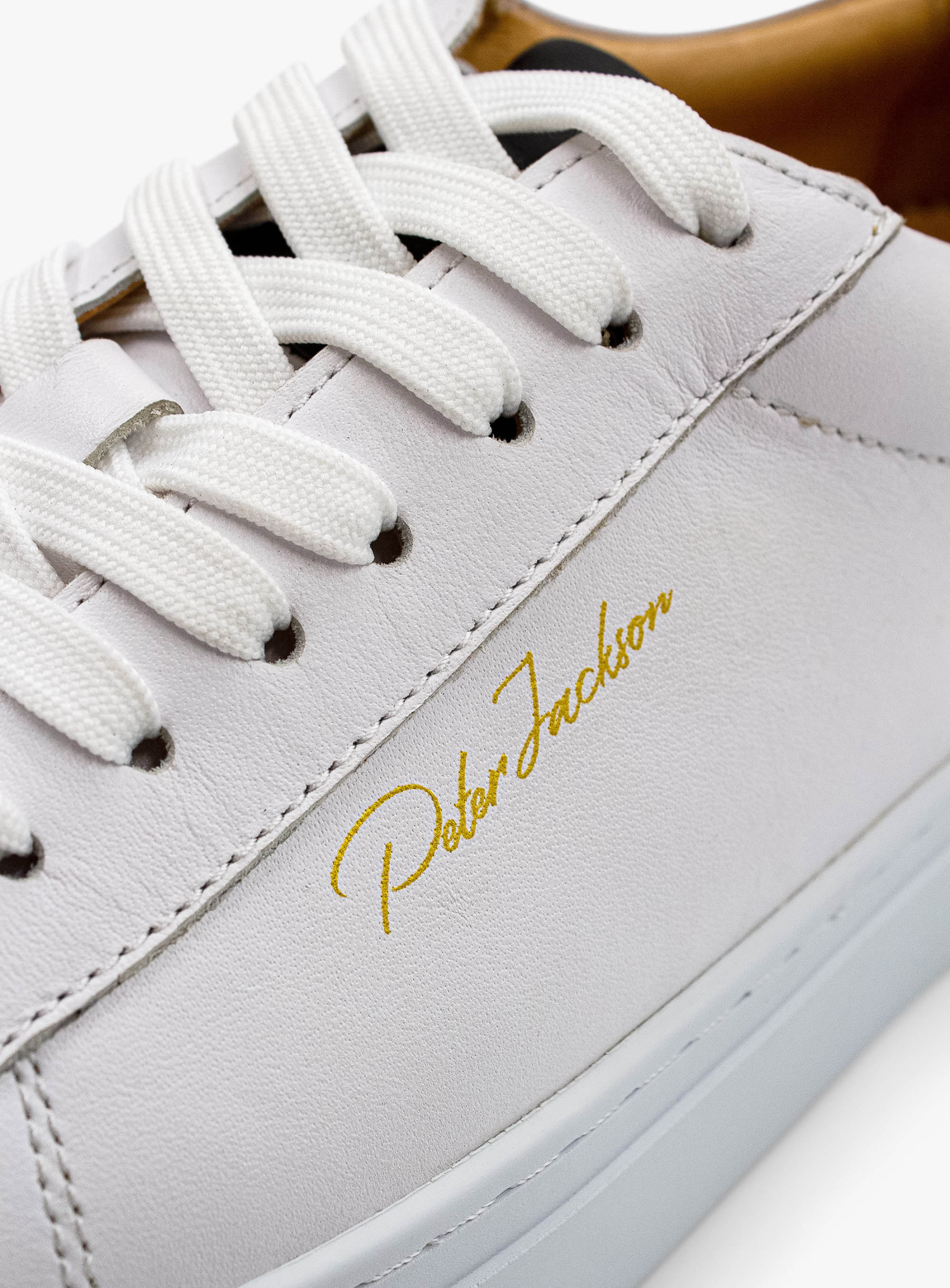 Elevated White Leather Sneaker