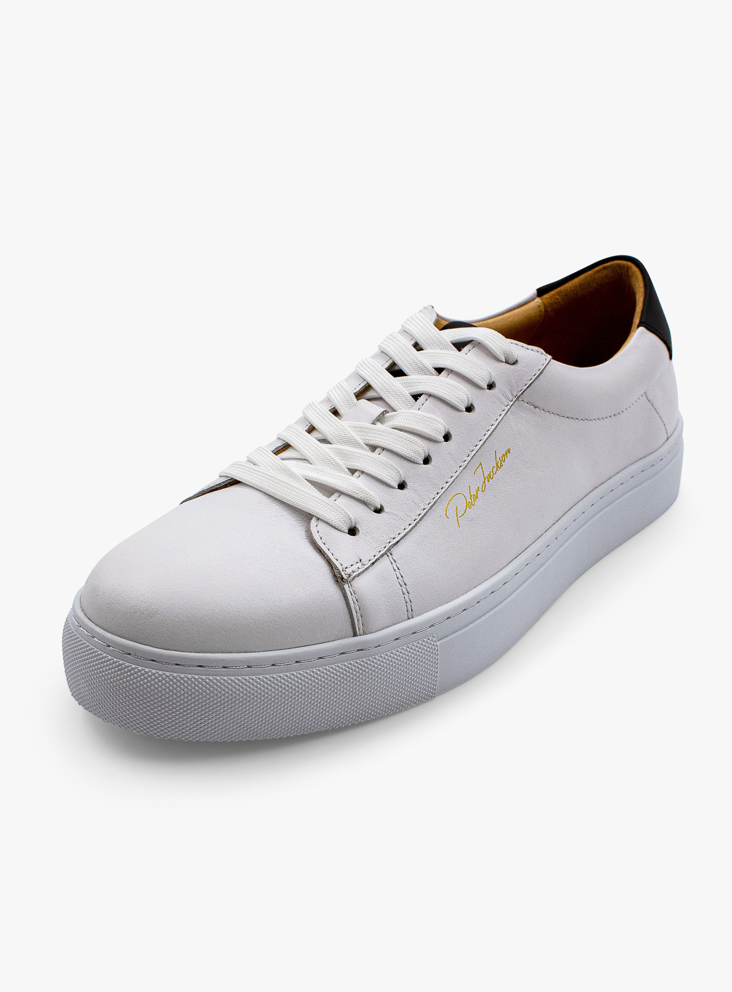 Elevated White Leather Sneaker