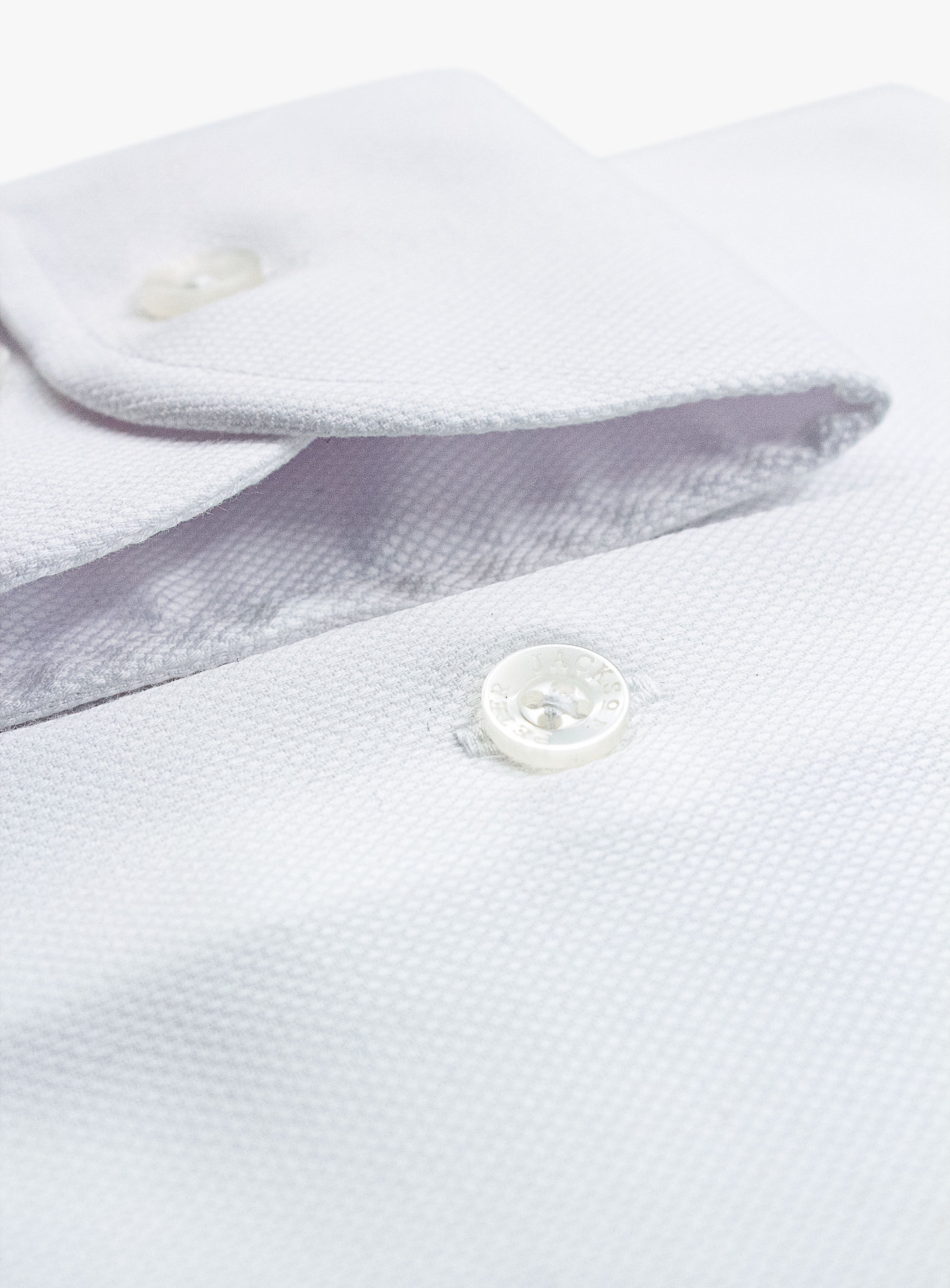 Milan White Dobby Weave with Taped Seams Shirt
