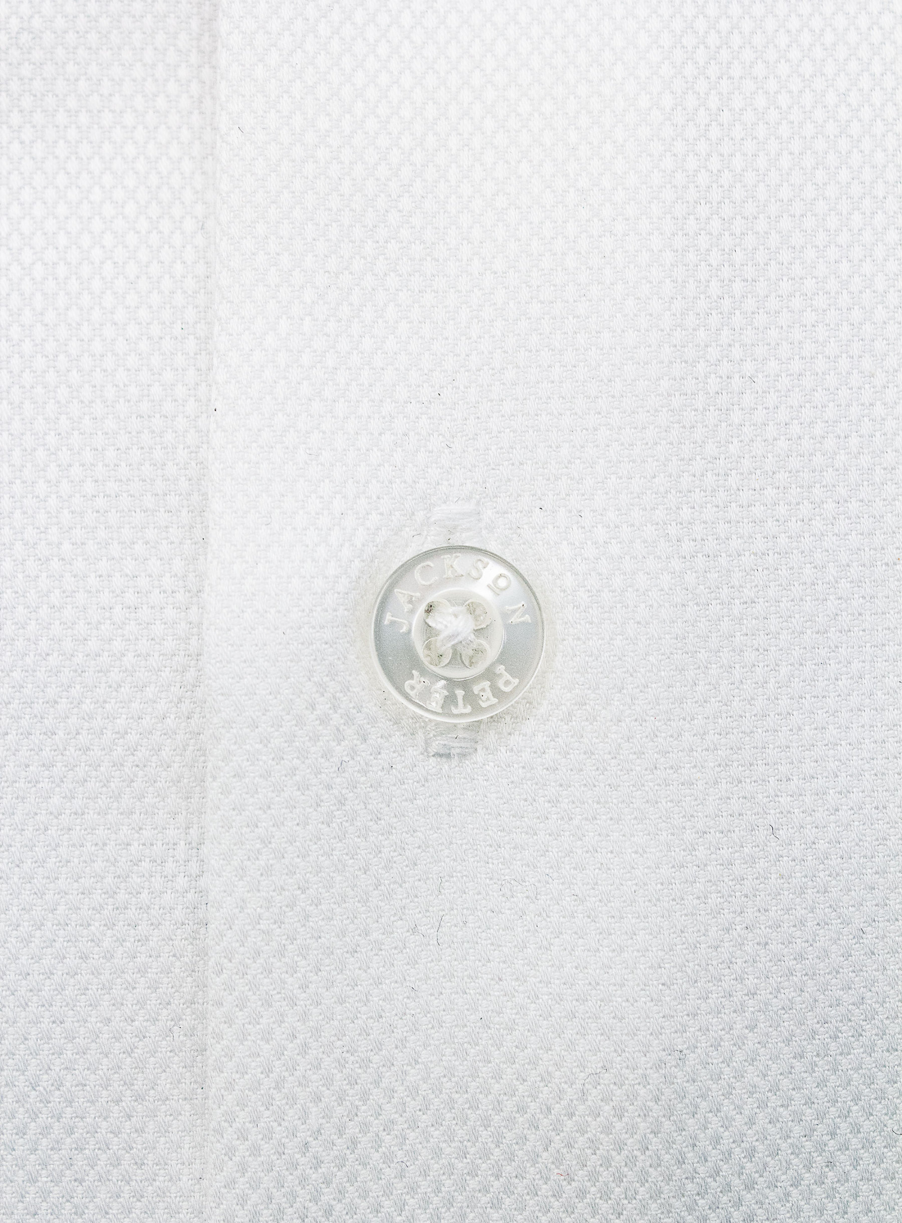 Milan White Dobby Weave with Taped Seams Shirt