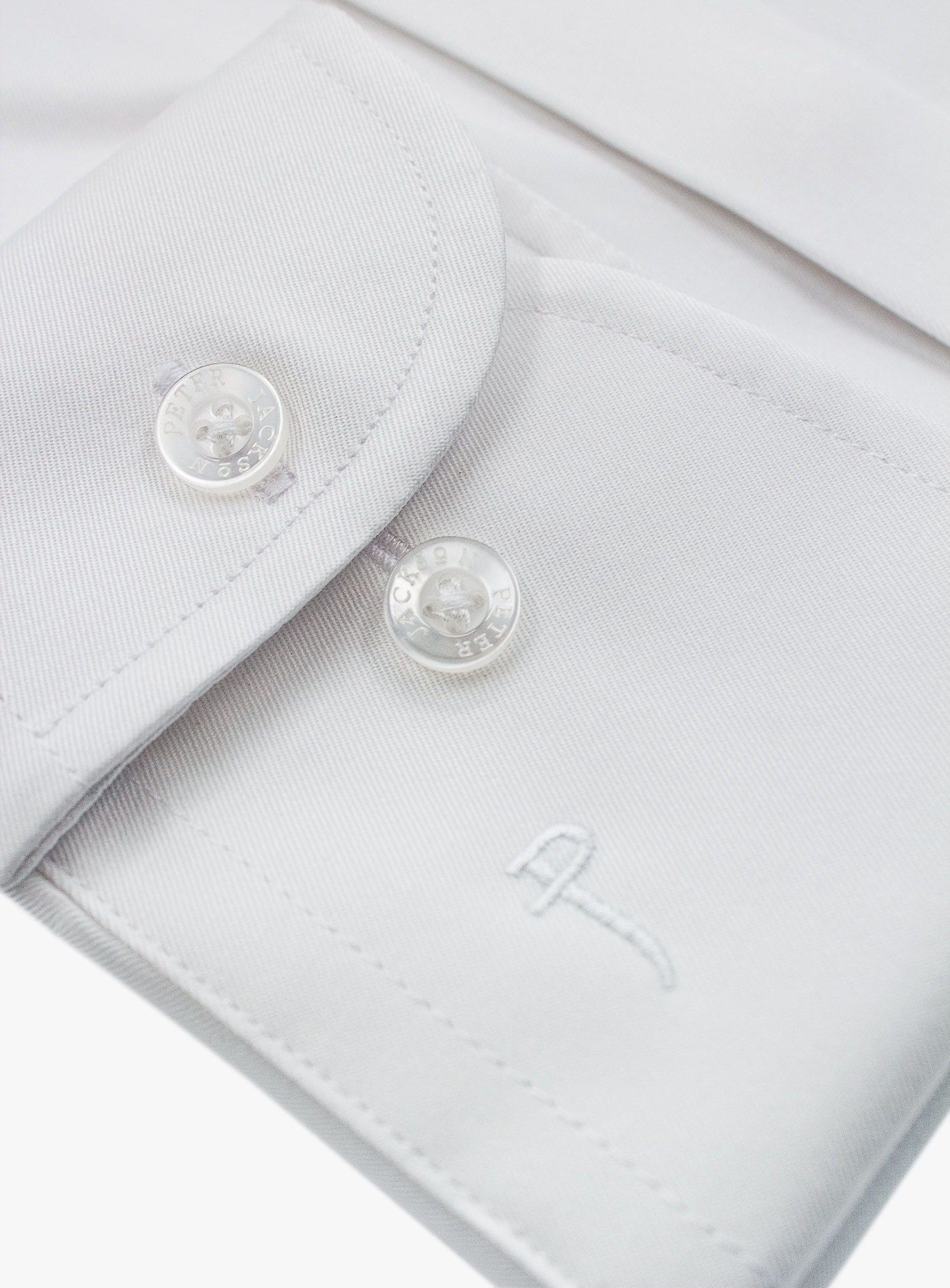 Roccia White Twill Slim Fit Shirt
