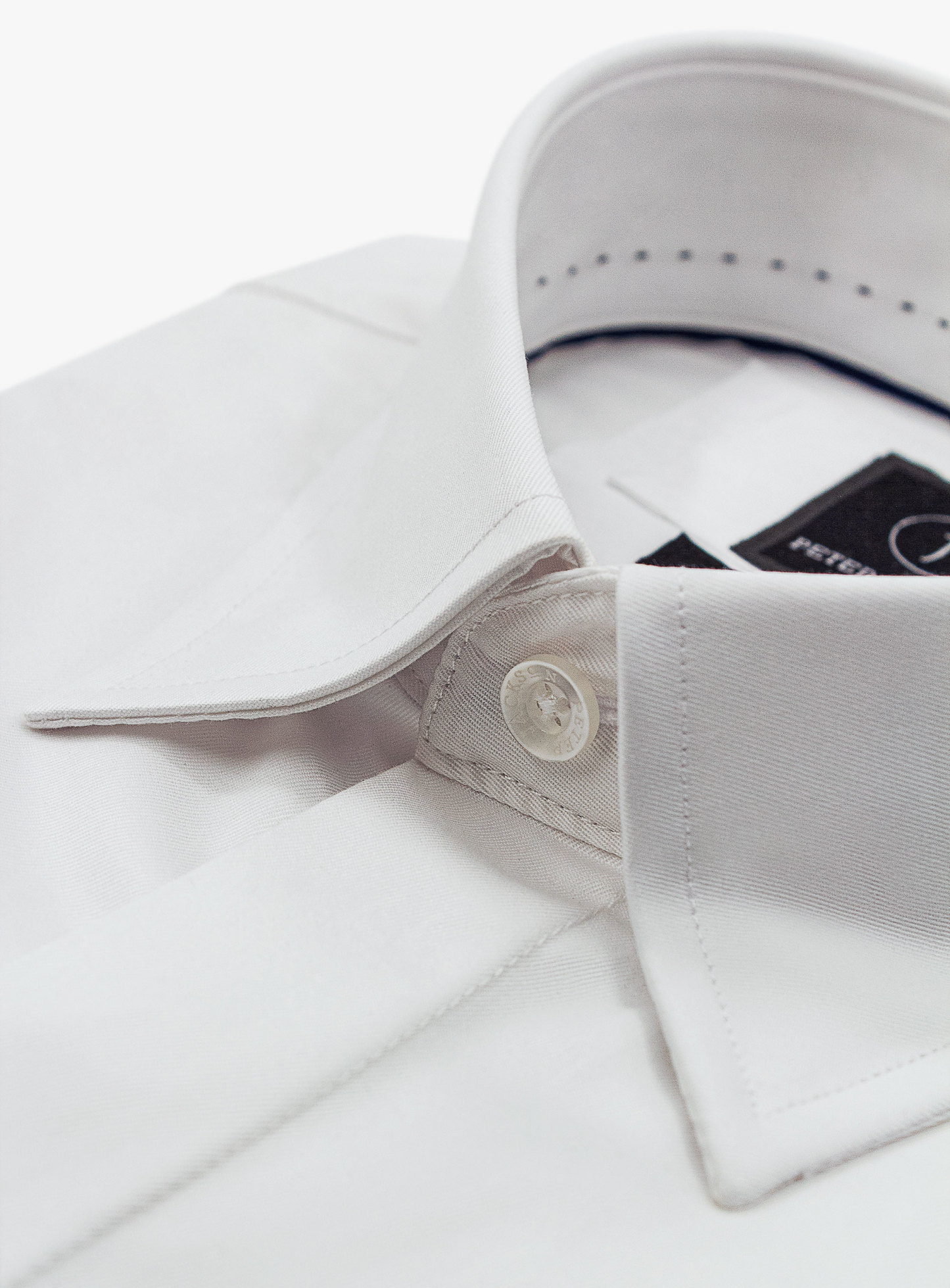Roccia White Twill Slim Fit Shirt