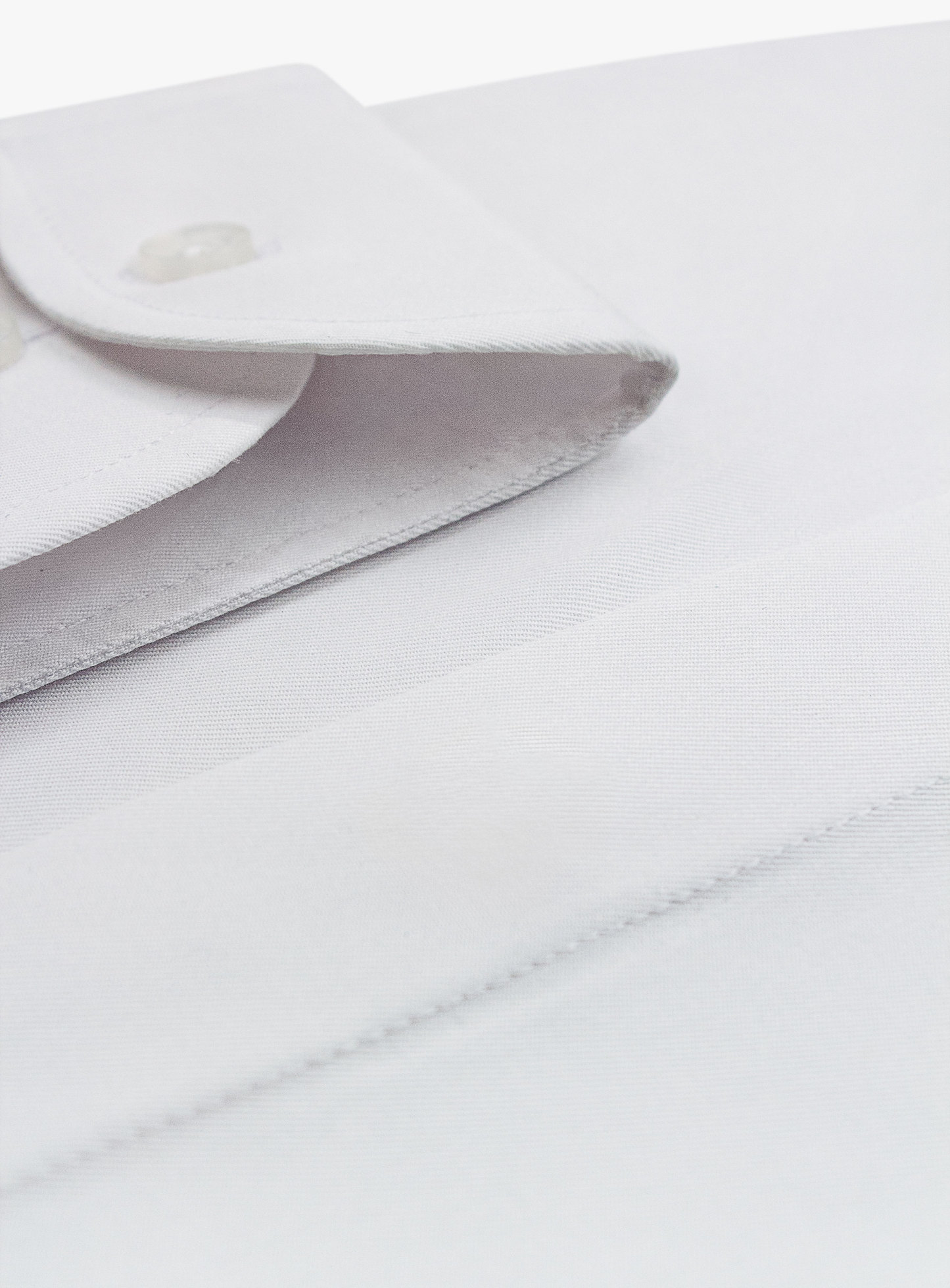 Roccia White Twill Slim Fit Shirt
