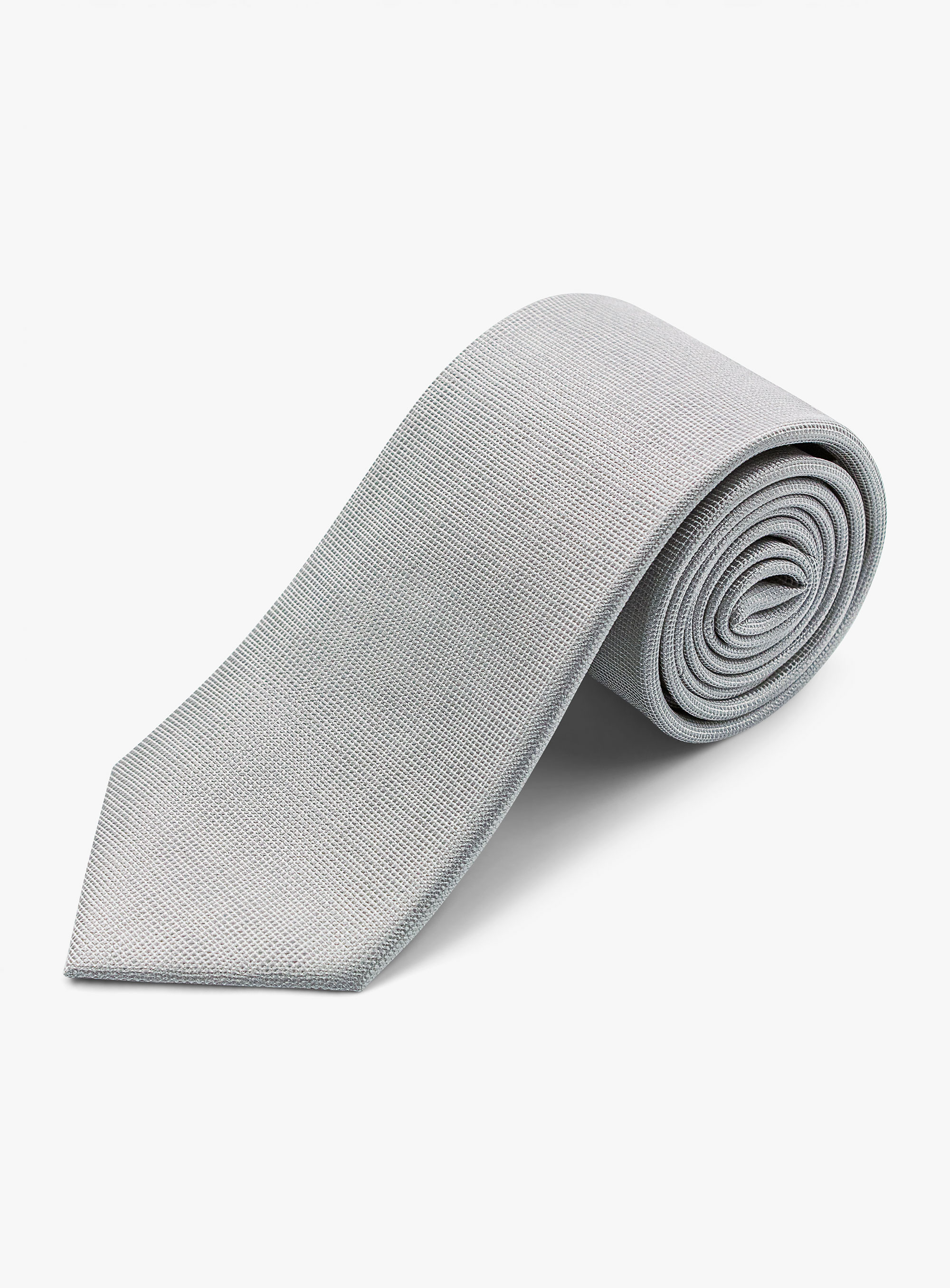 Silver Textured Tie