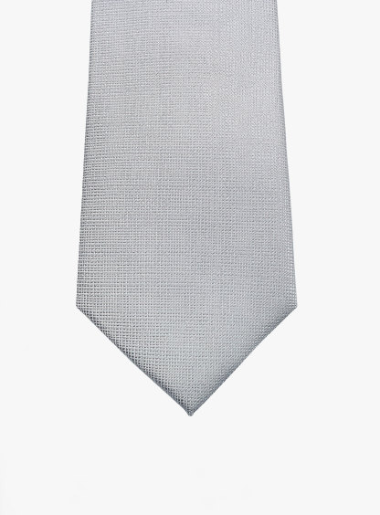 Silver Textured Tie