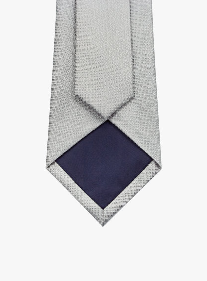 Silver Textured Tie