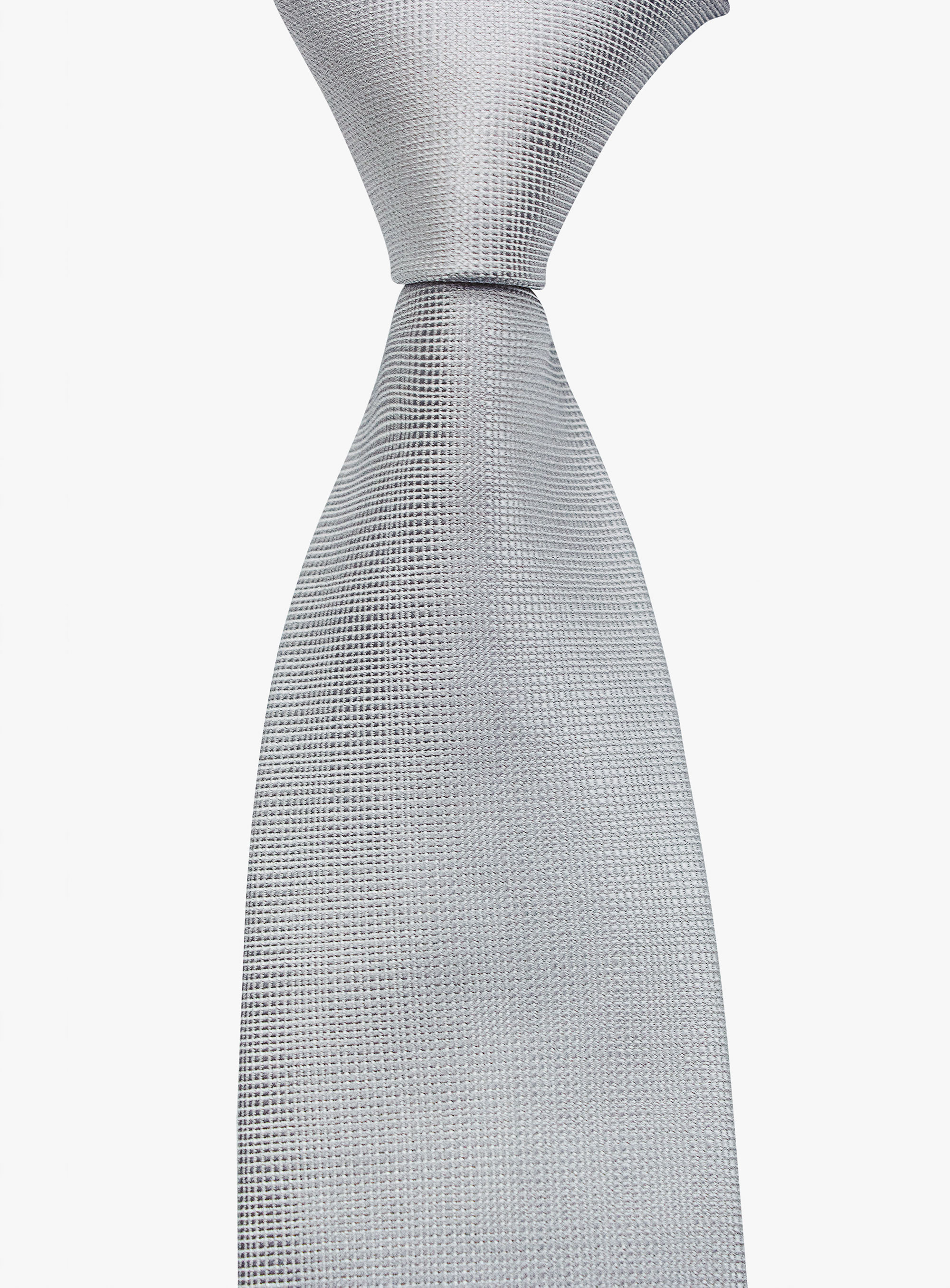 Silver Textured Tie