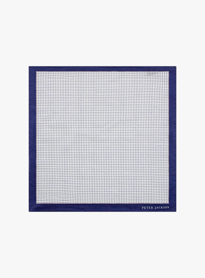 Blue Subtle Spotted Pocket Square