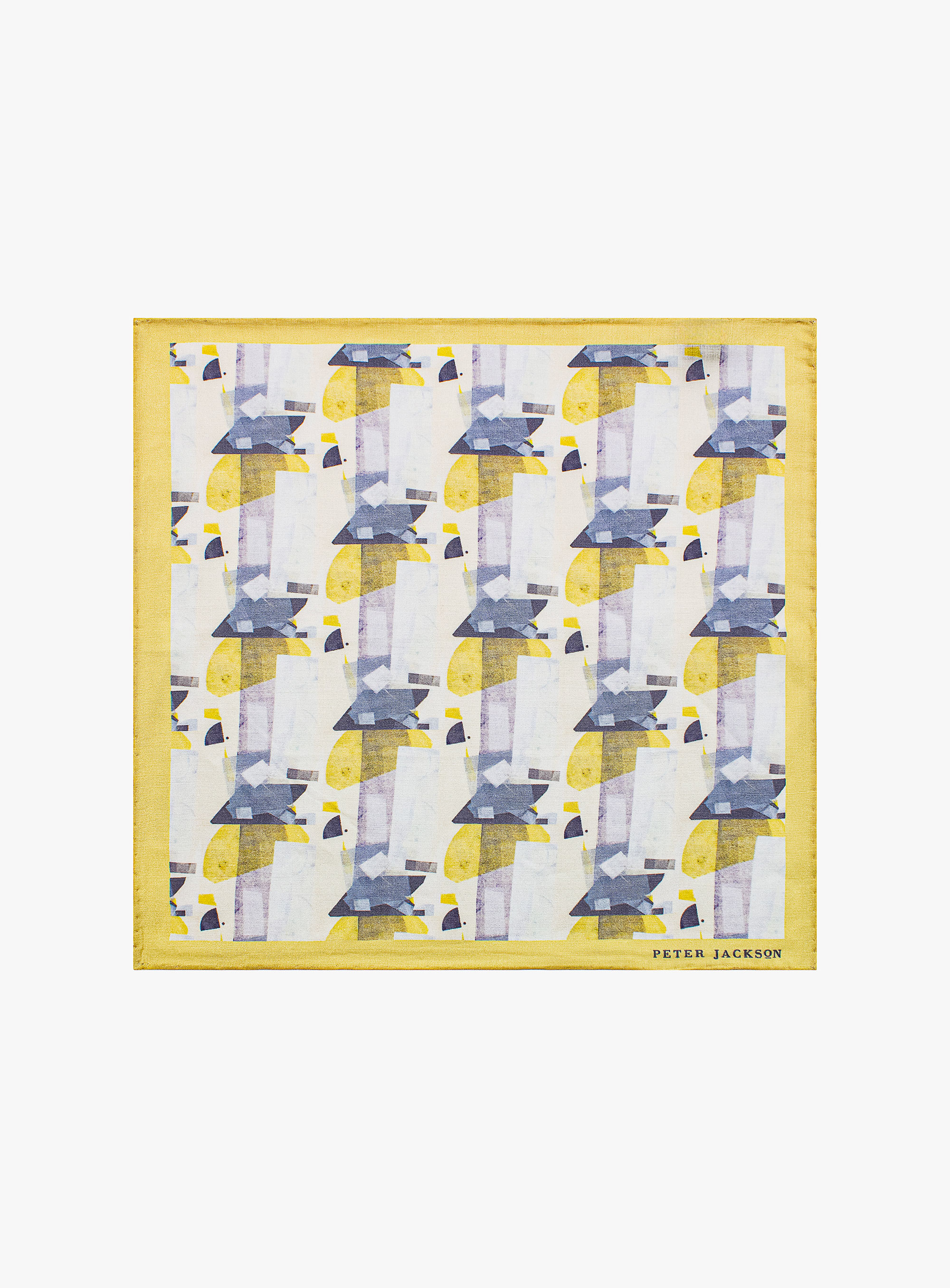 Yellow Abstract Pocket Square