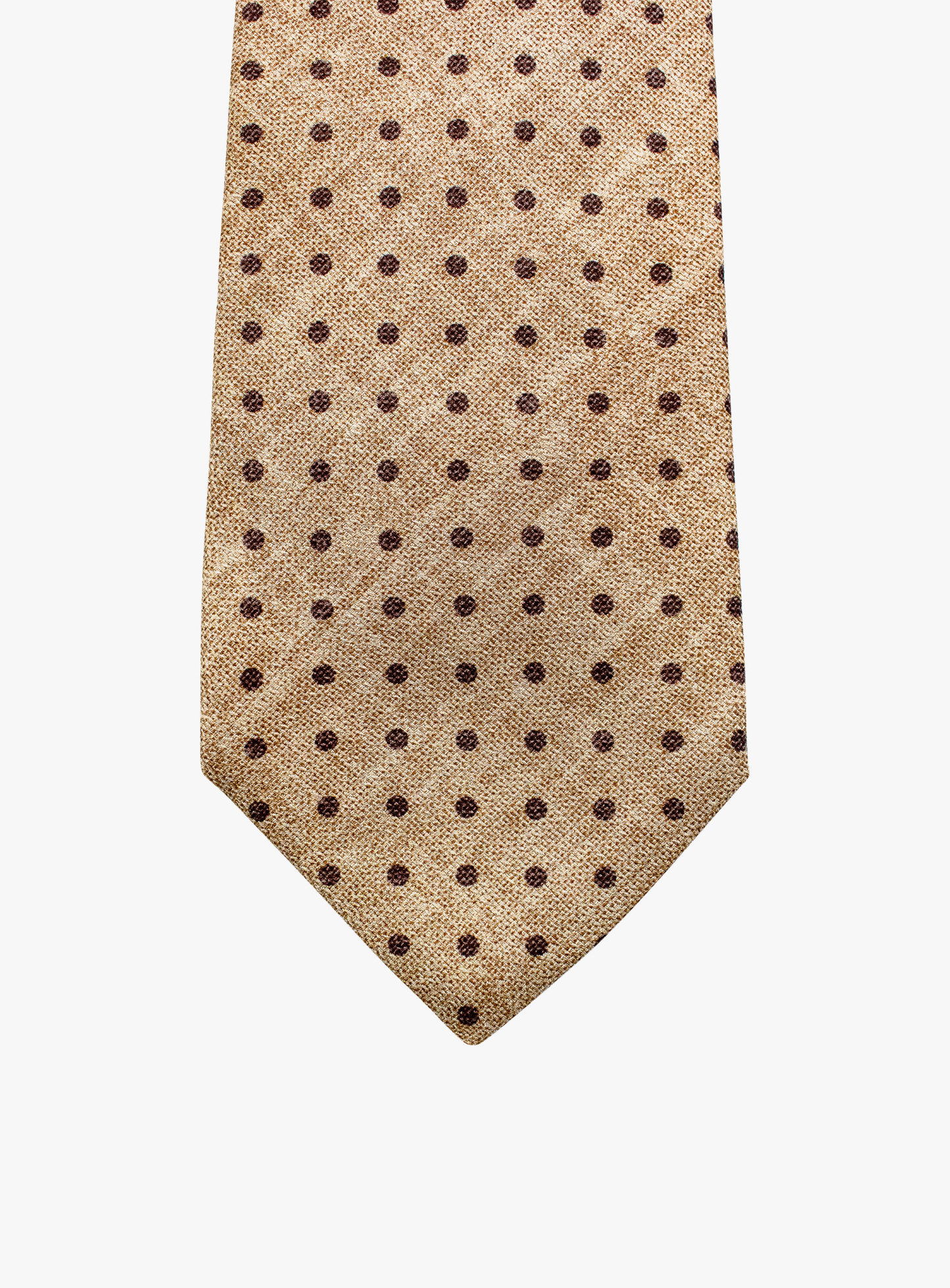 [Copy]Bottinelli Italian Tie: Beige, White, and Navy Stripe