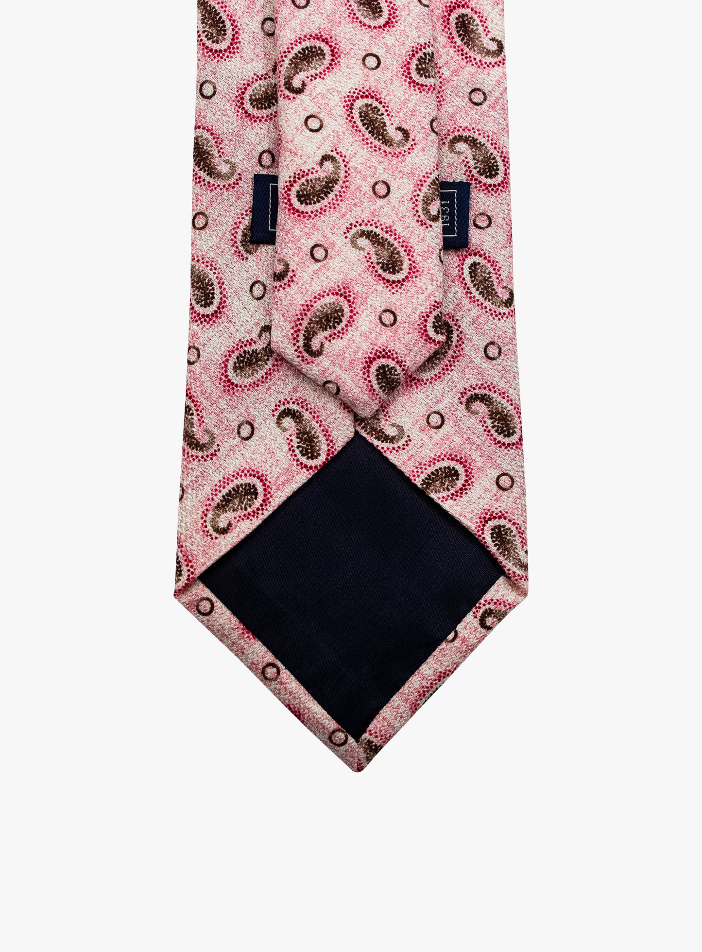 Bottinelli Italian Silk Tie: Pink Paisley Elegance
