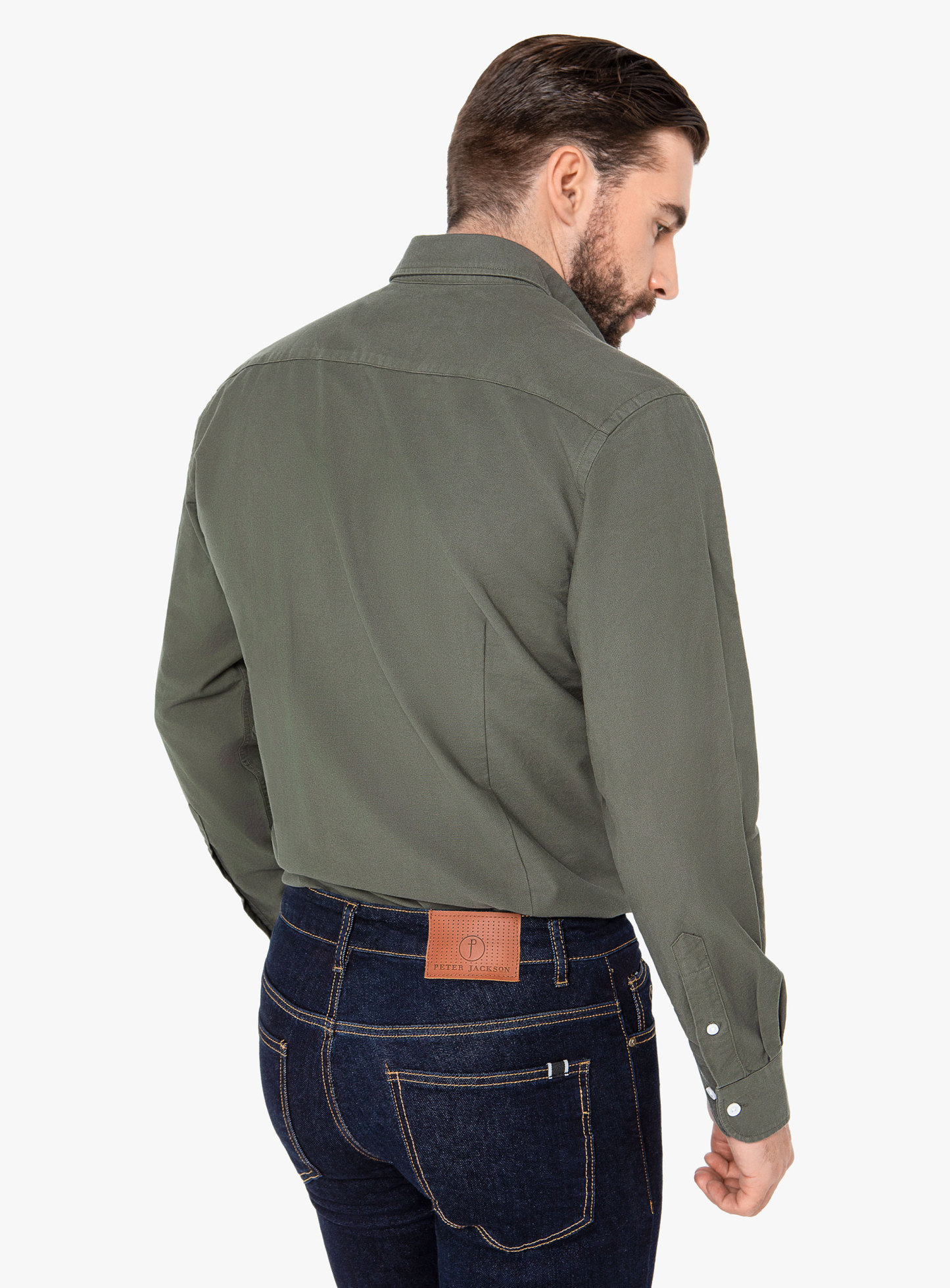 Men {collection_title} Vittoria Olive Shirt Peter Jackson