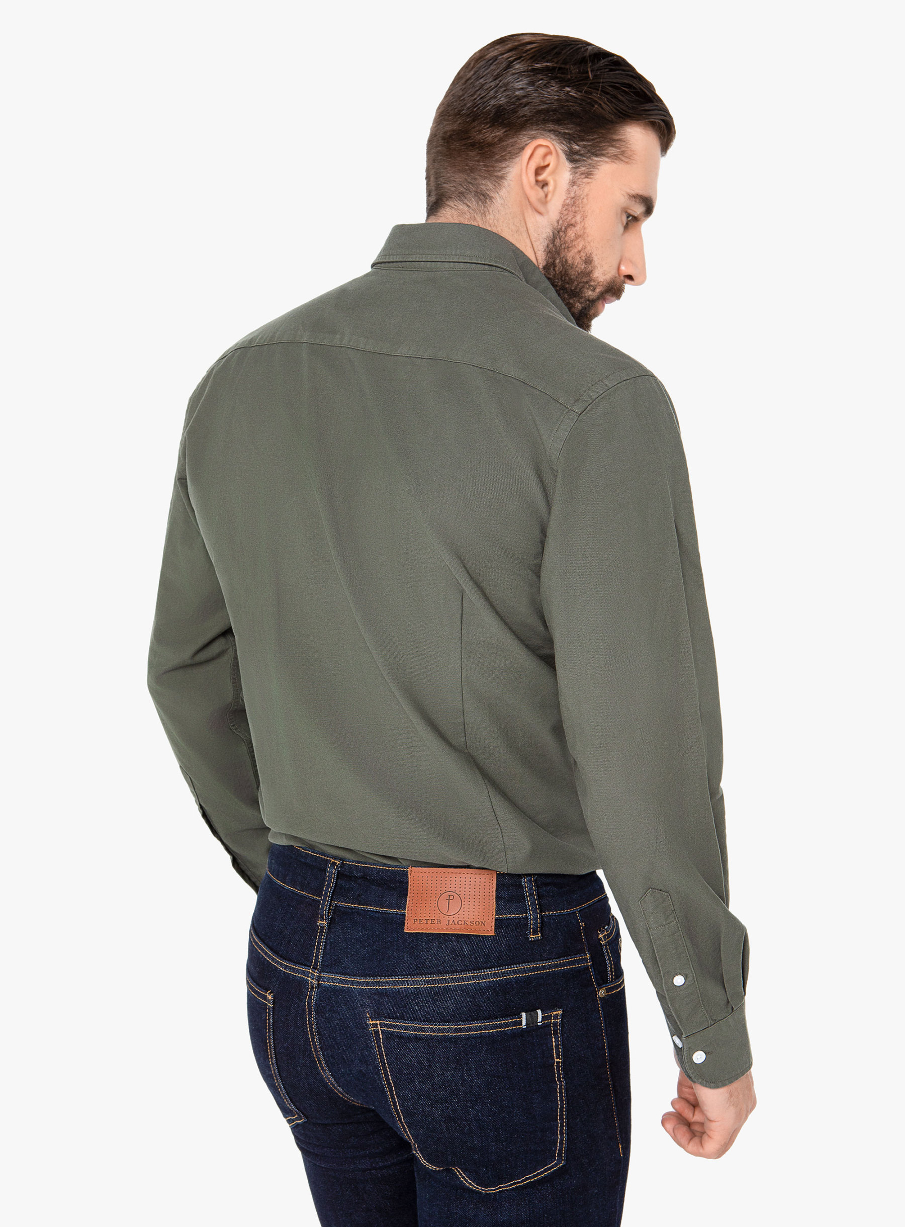 Men {collection_title} Vittoria Olive Shirt Peter Jackson