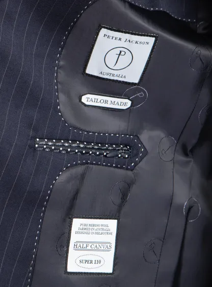 Giancarlo Navy Pinstripe Suit