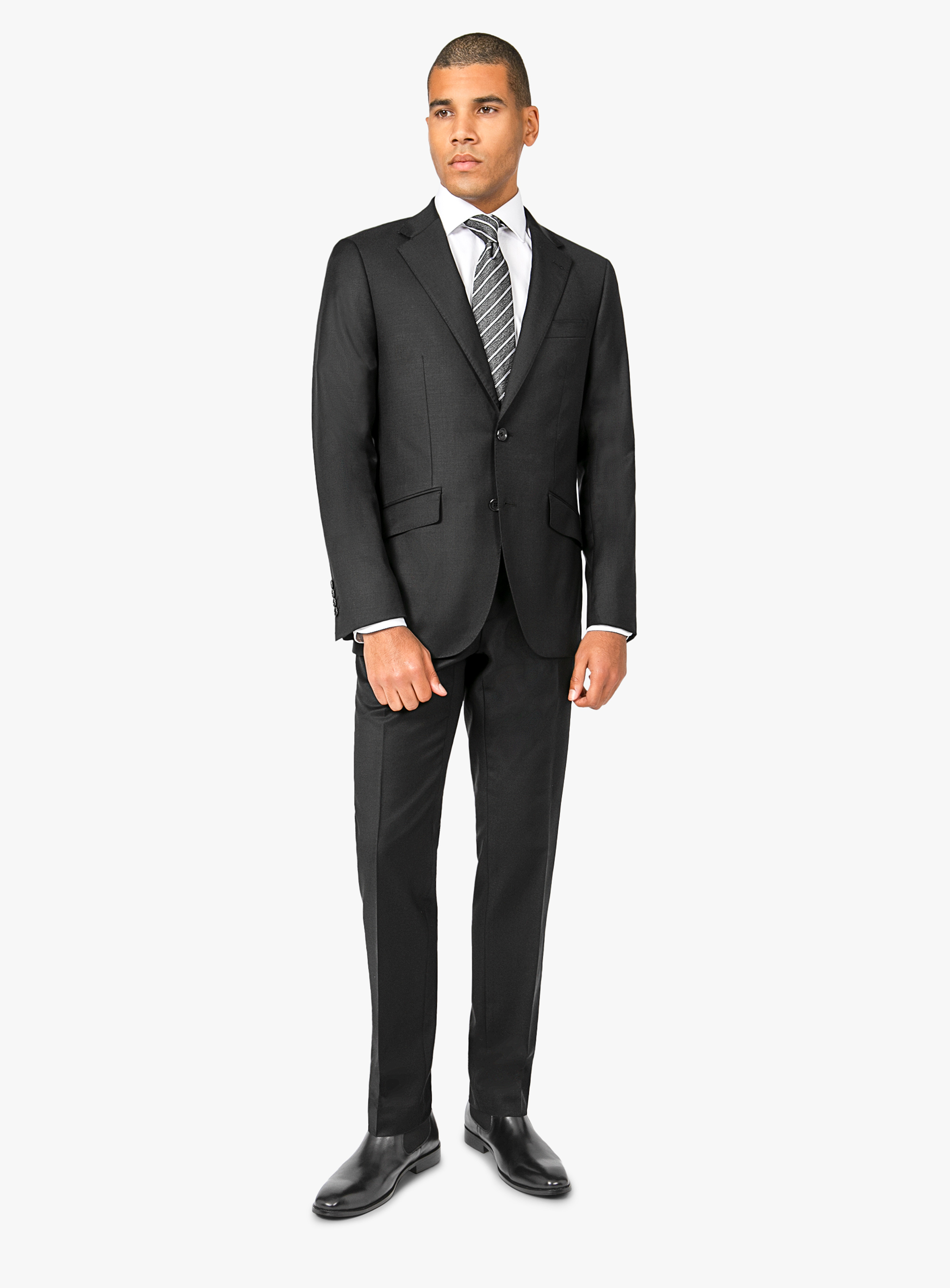 Men {collection_title} Milan Black Twill Jacket Peter Jackson