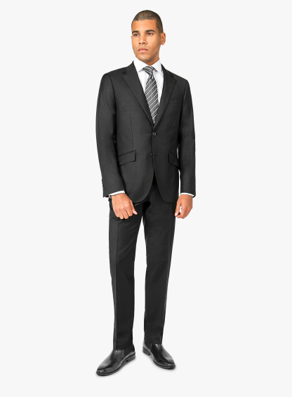 Men {collection_title} Milan Black Twill Jacket Peter Jackson