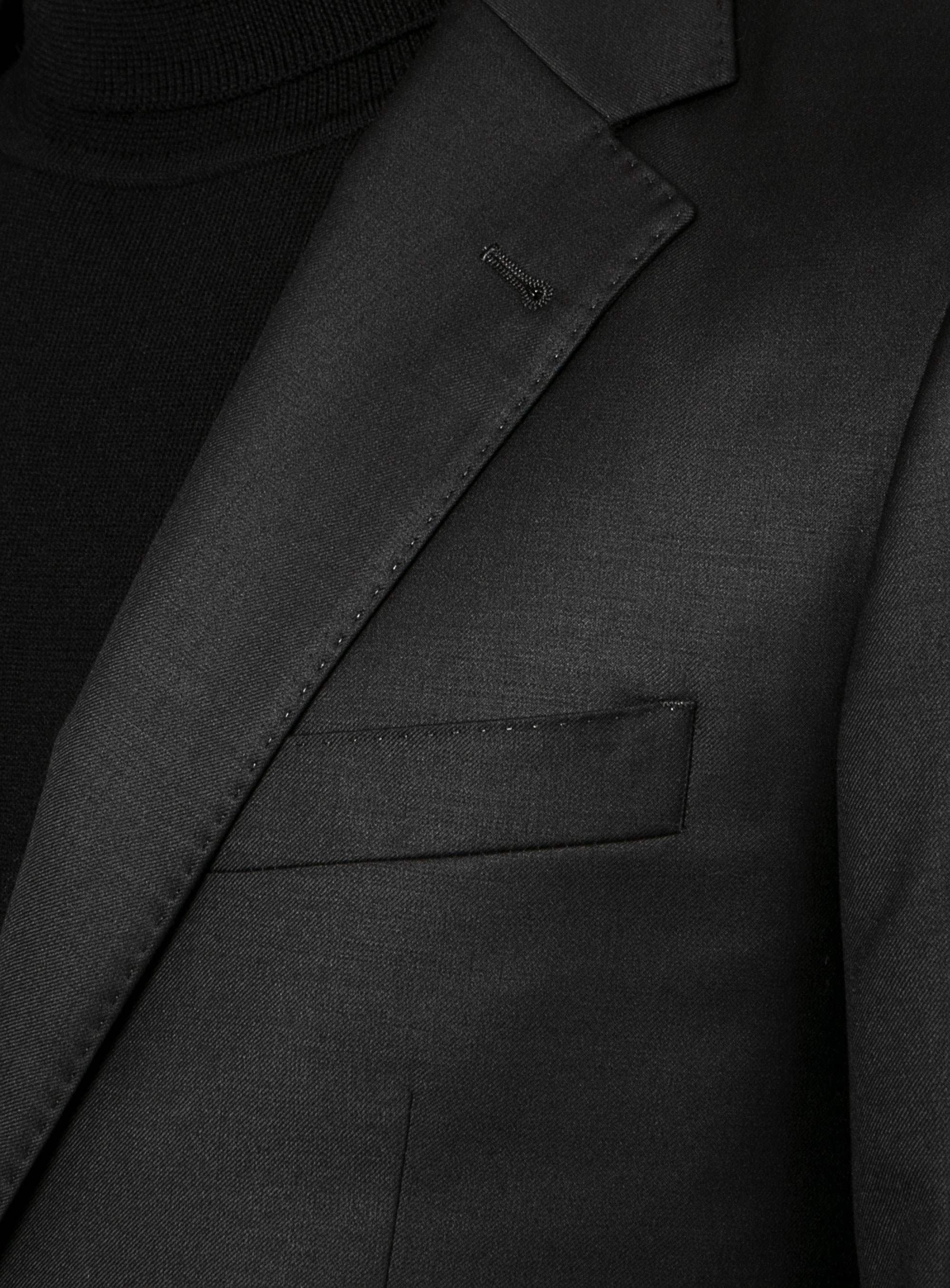 Men {collection_title} Milan Black Twill Jacket Peter Jackson
