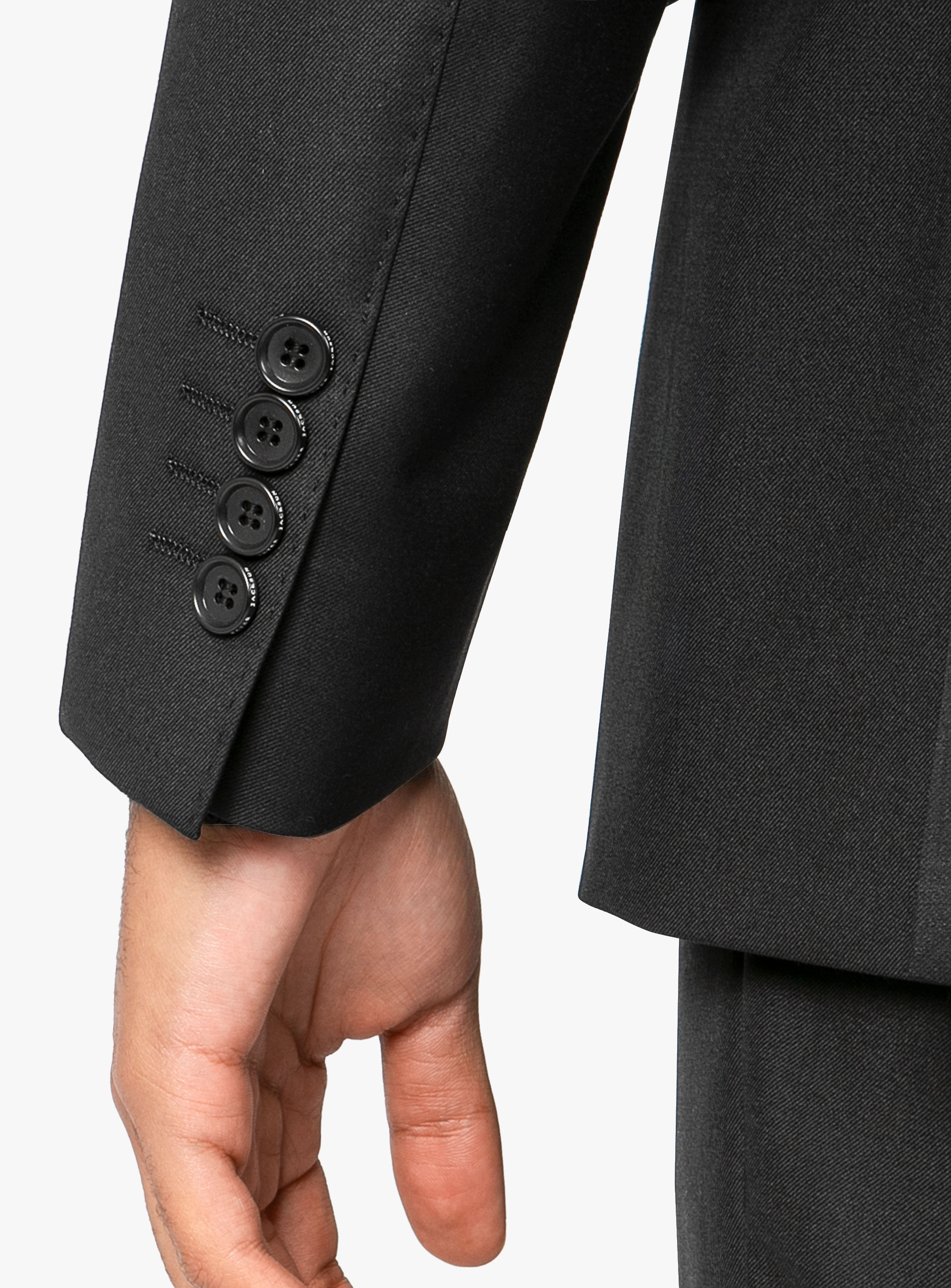 Men {collection_title} Milan Black Twill Jacket Peter Jackson