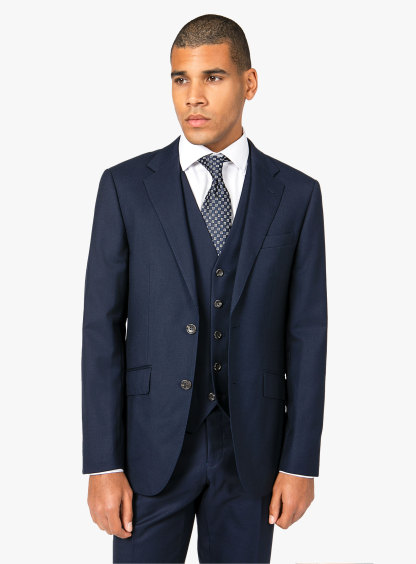 Men {collection_title} Madrid Navy Twill Jacket Peter Jackson