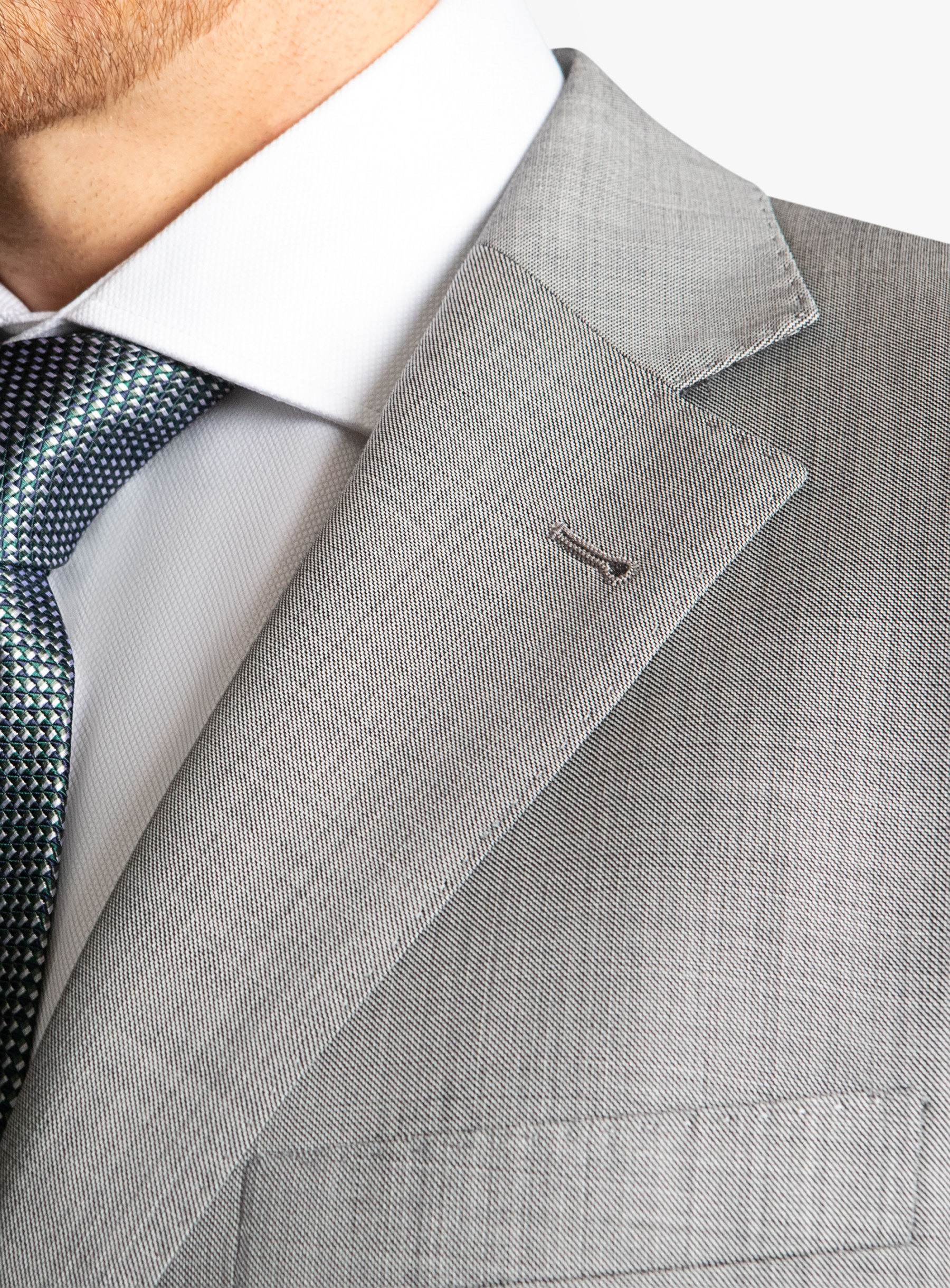 Silver Sharkskin Signature 2-Piece Suit