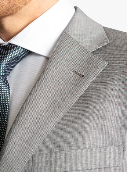 Silver Sharkskin Signature 2-Piece Suit