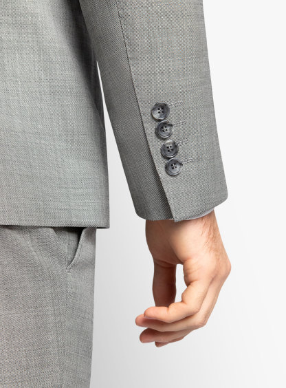 Silver Sharkskin Signature 2-Piece Suit