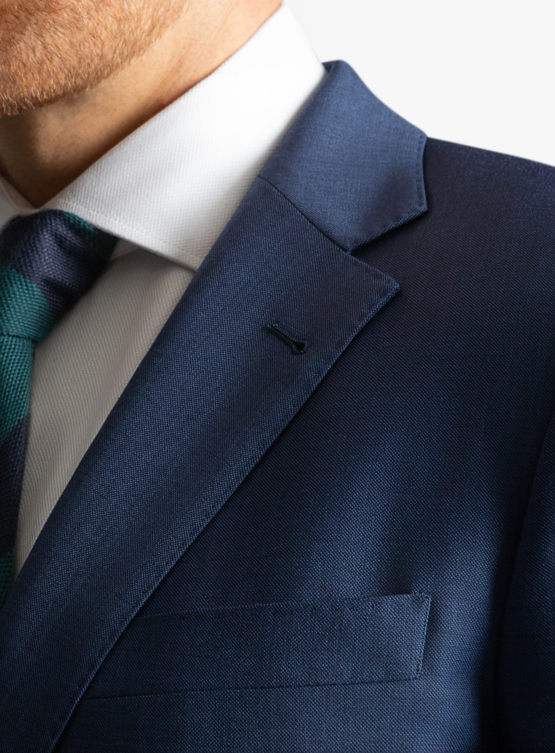 Madrid Blue Sharkskin Jacket
