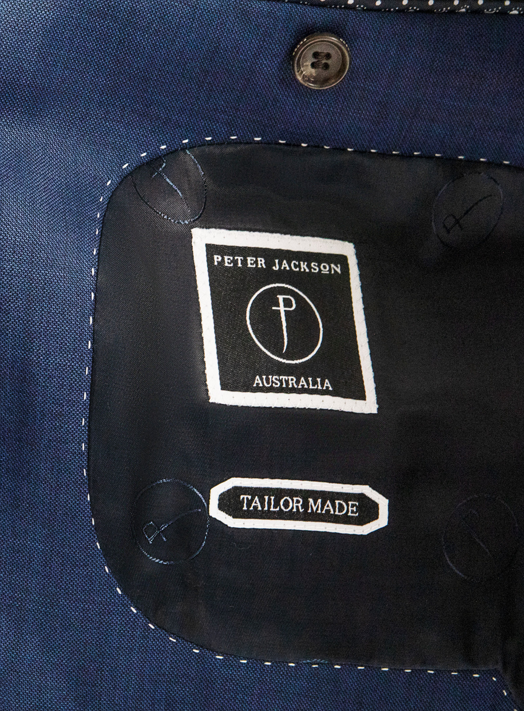 Madrid Blue Sharkskin Jacket