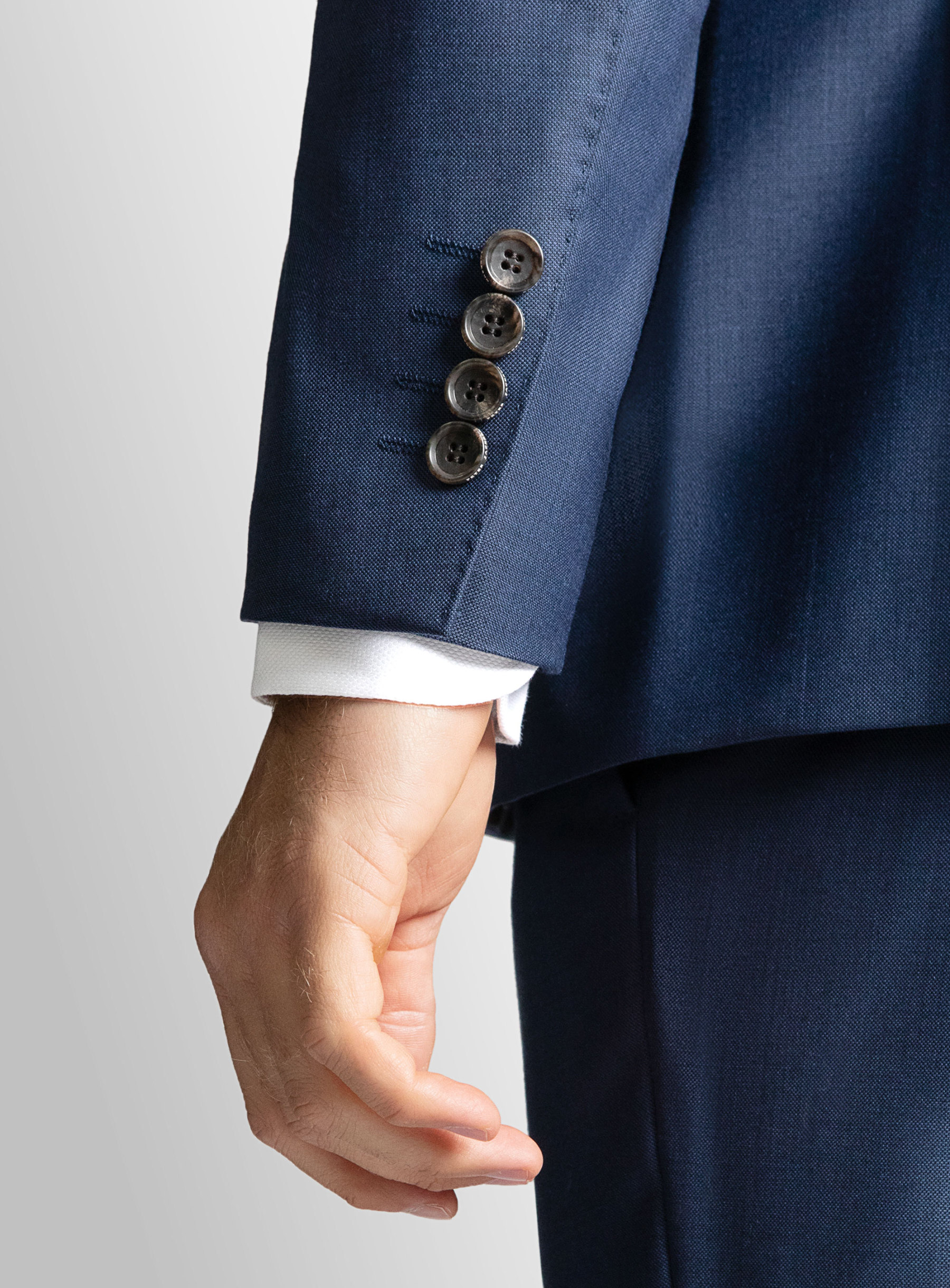 Madrid Blue Sharkskin Jacket