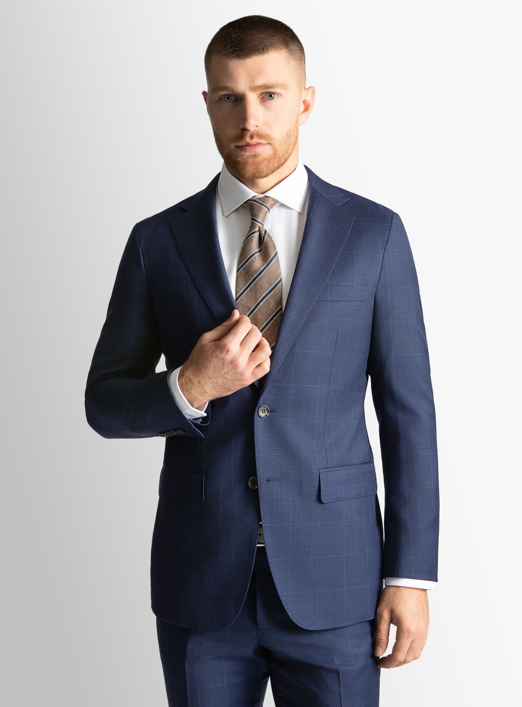 Blue Glencheck Signature 2-Piece Suit