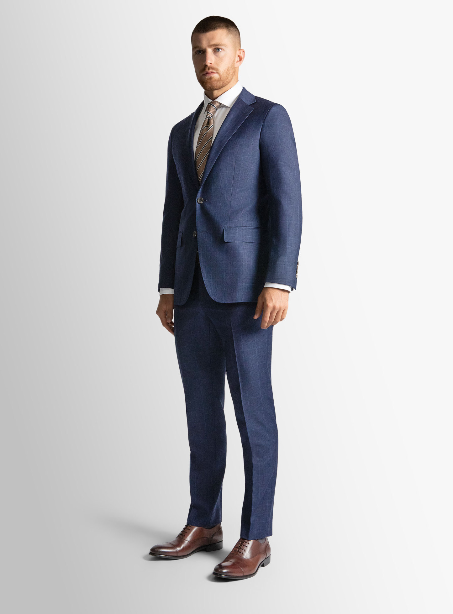 Blue Glencheck Signature 2-Piece Suit