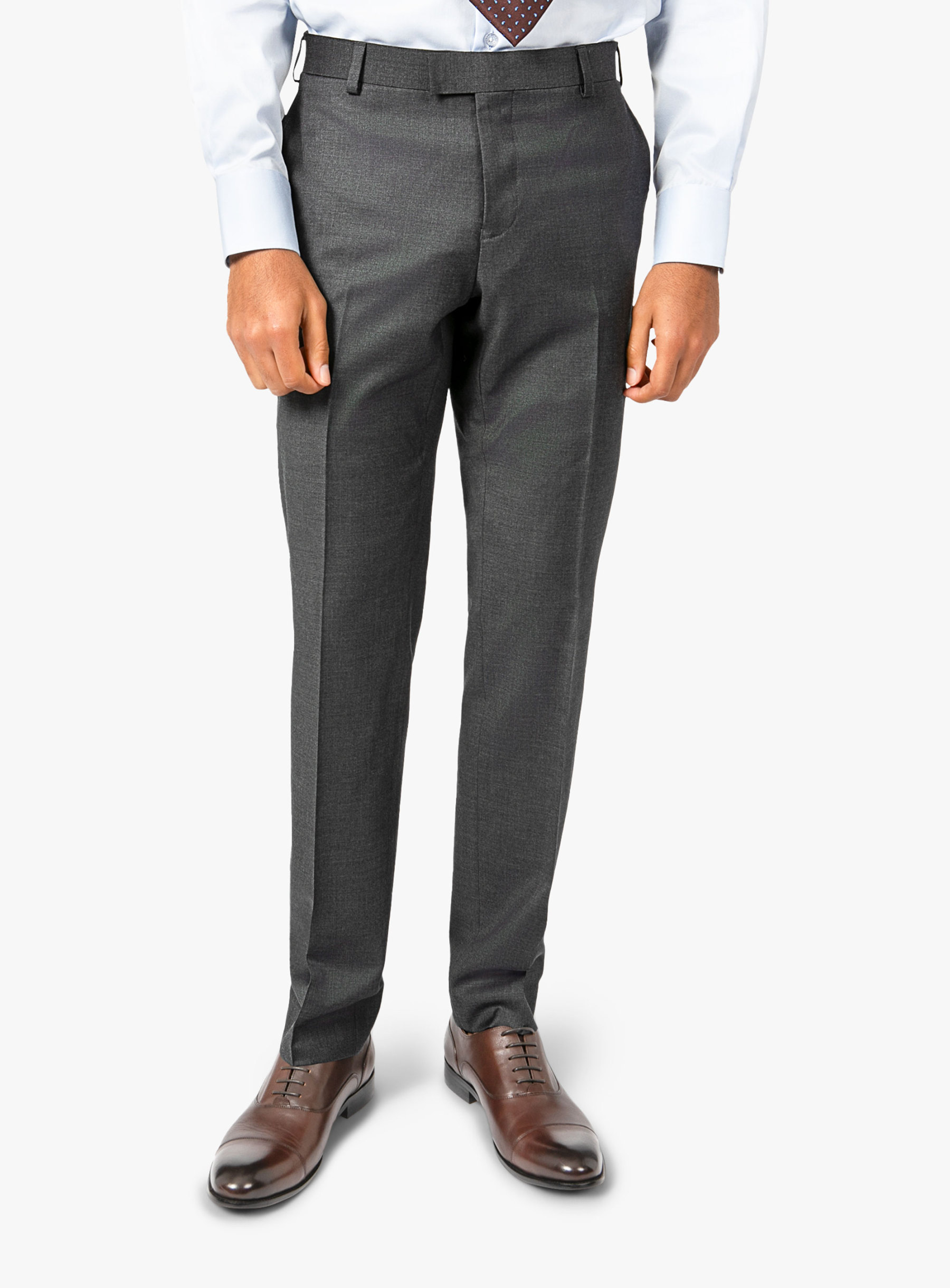 Men {collection_title} Dexter Grey Twill Trouser Peter Jackson