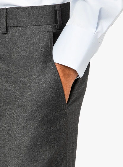 Men {collection_title} Dexter Grey Twill Trouser Peter Jackson