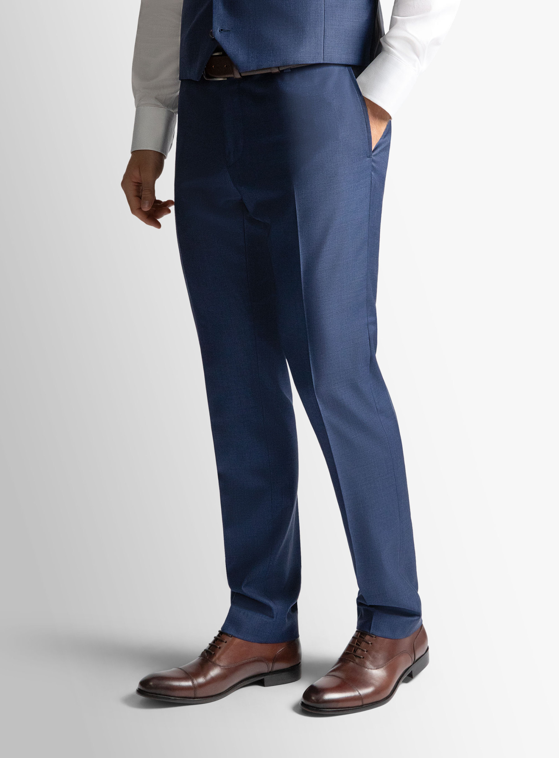 Dexter Blue Sharkskin Trousers