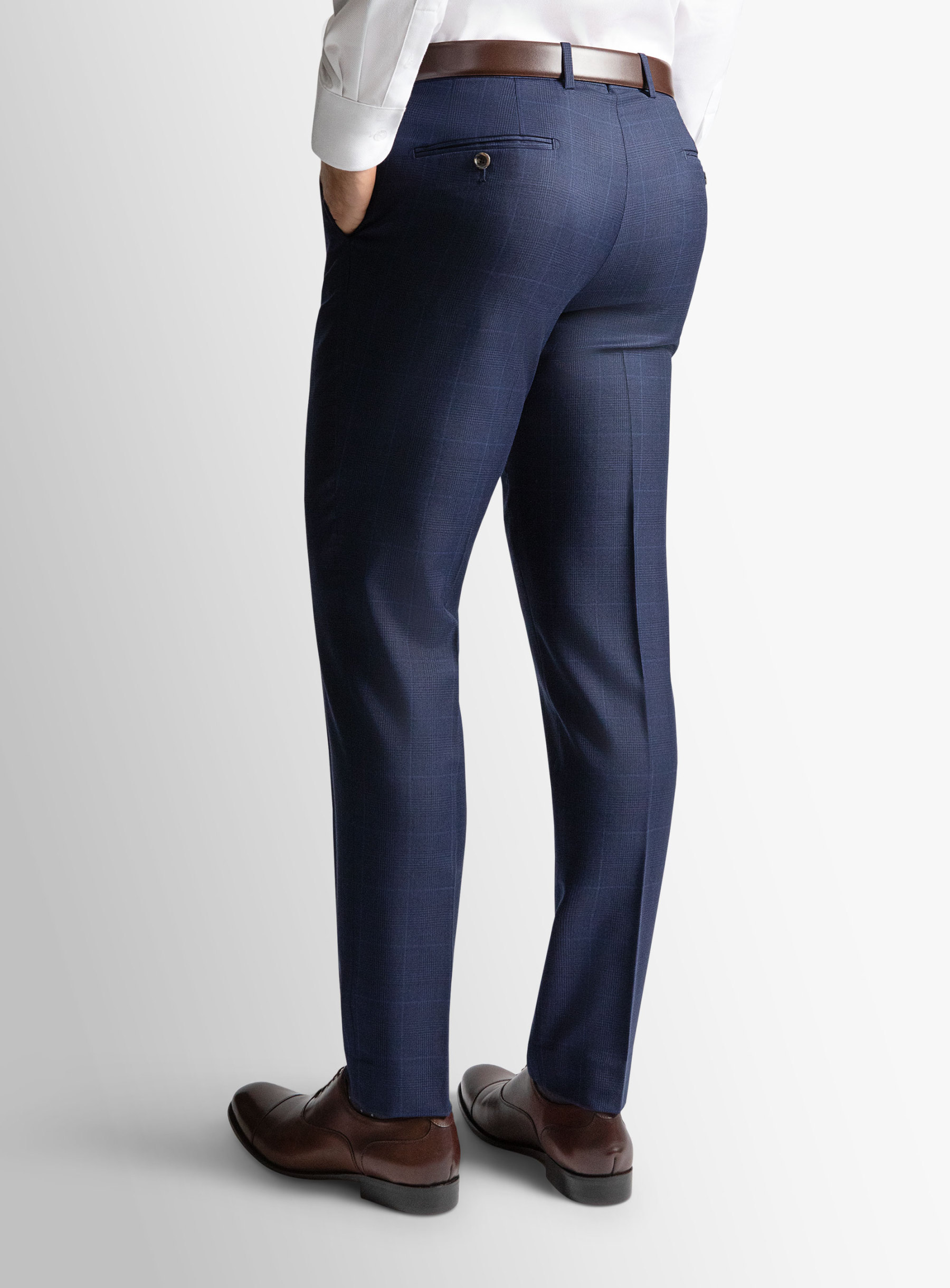 Royal Blue Glen Trousers