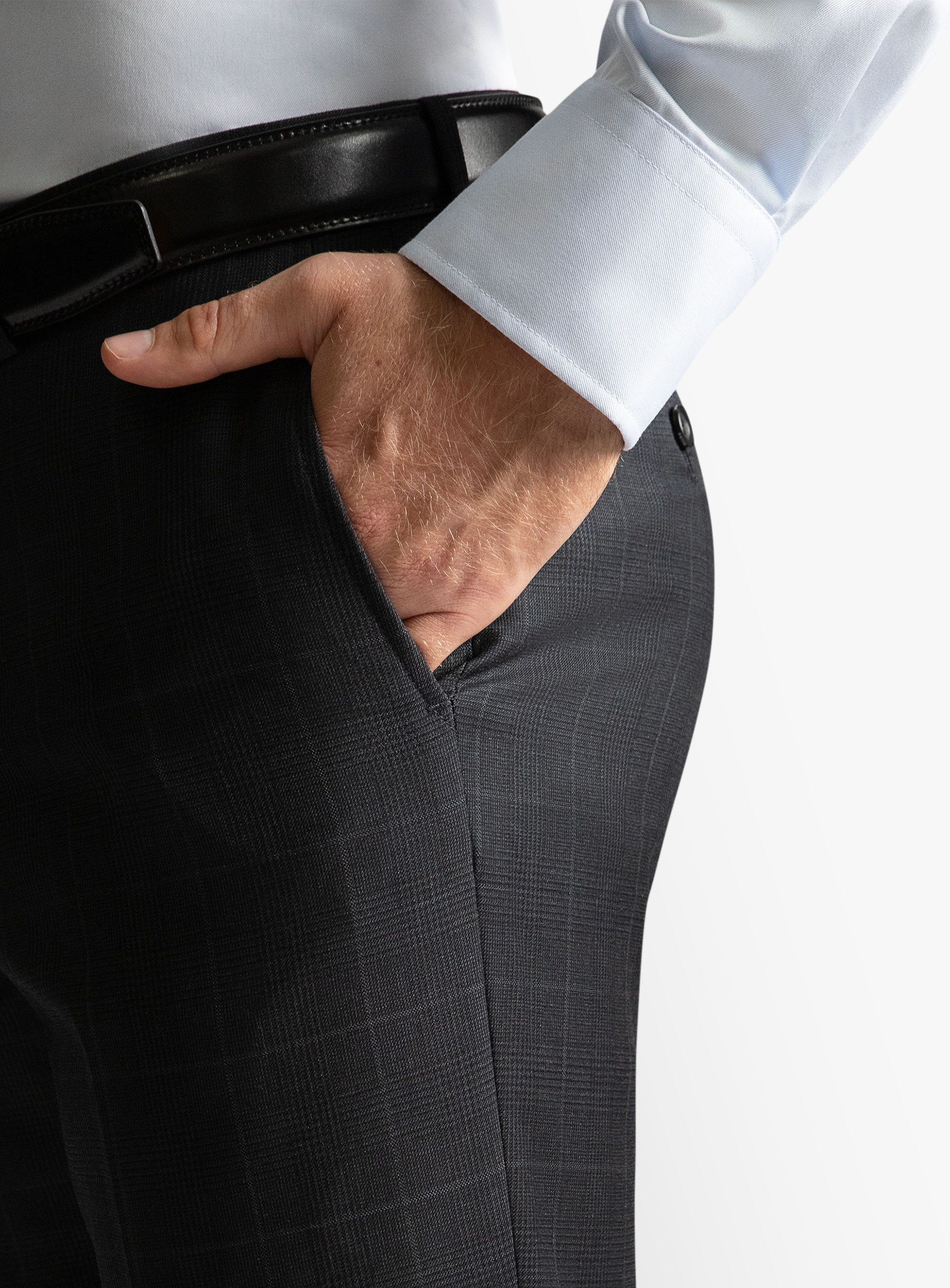 Dexter Charcoal Glen Trousers