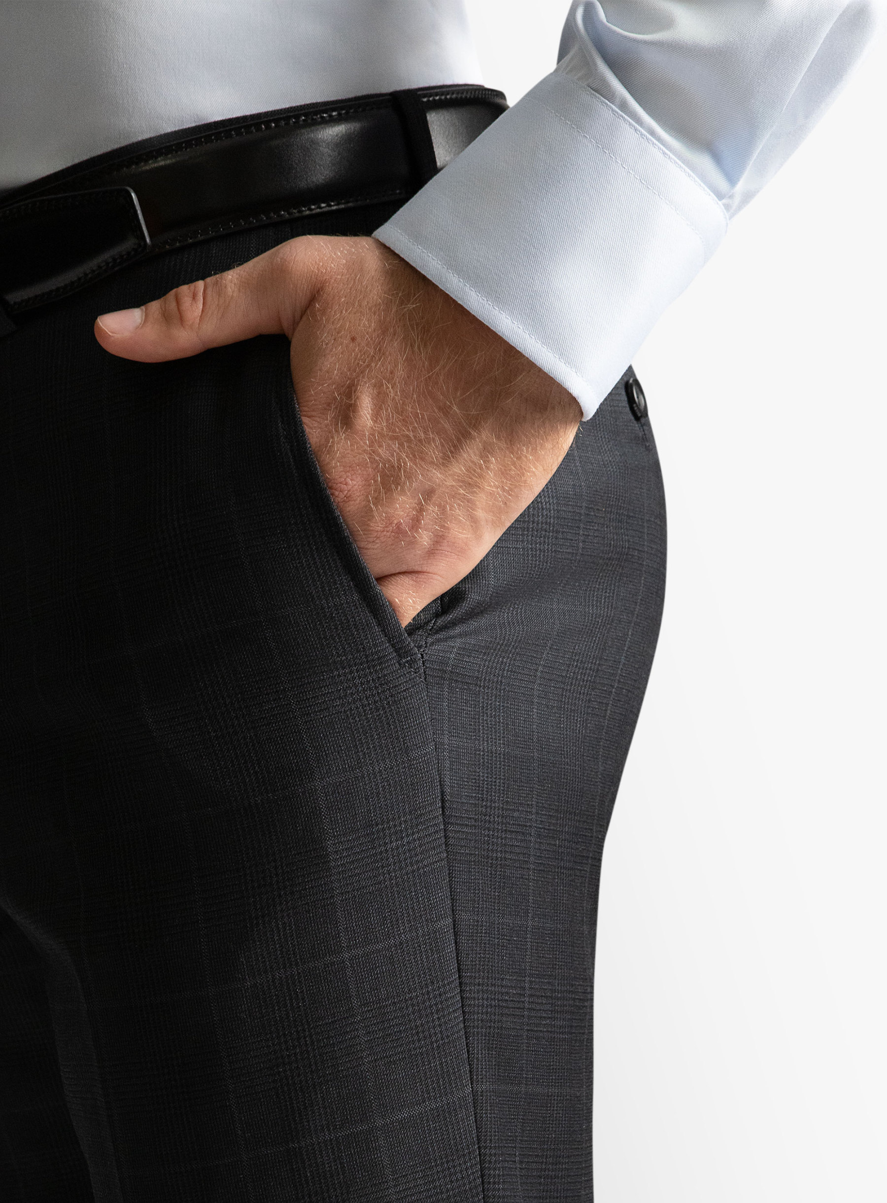 Dexter Charcoal Glen Trousers