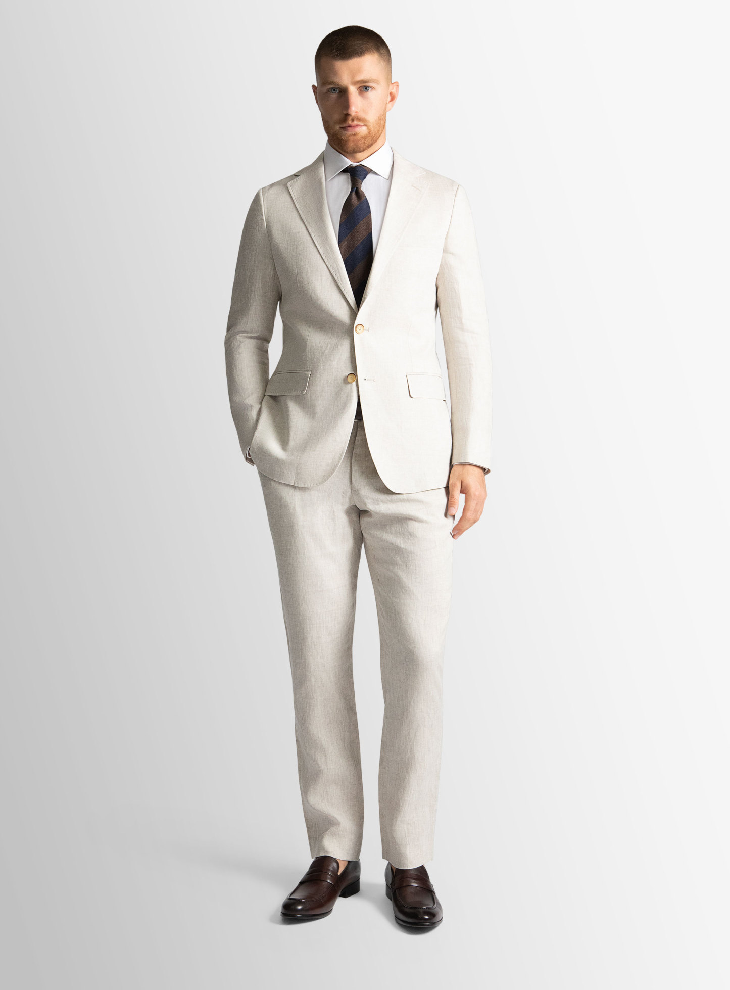 Verona Sand Linen Jacket