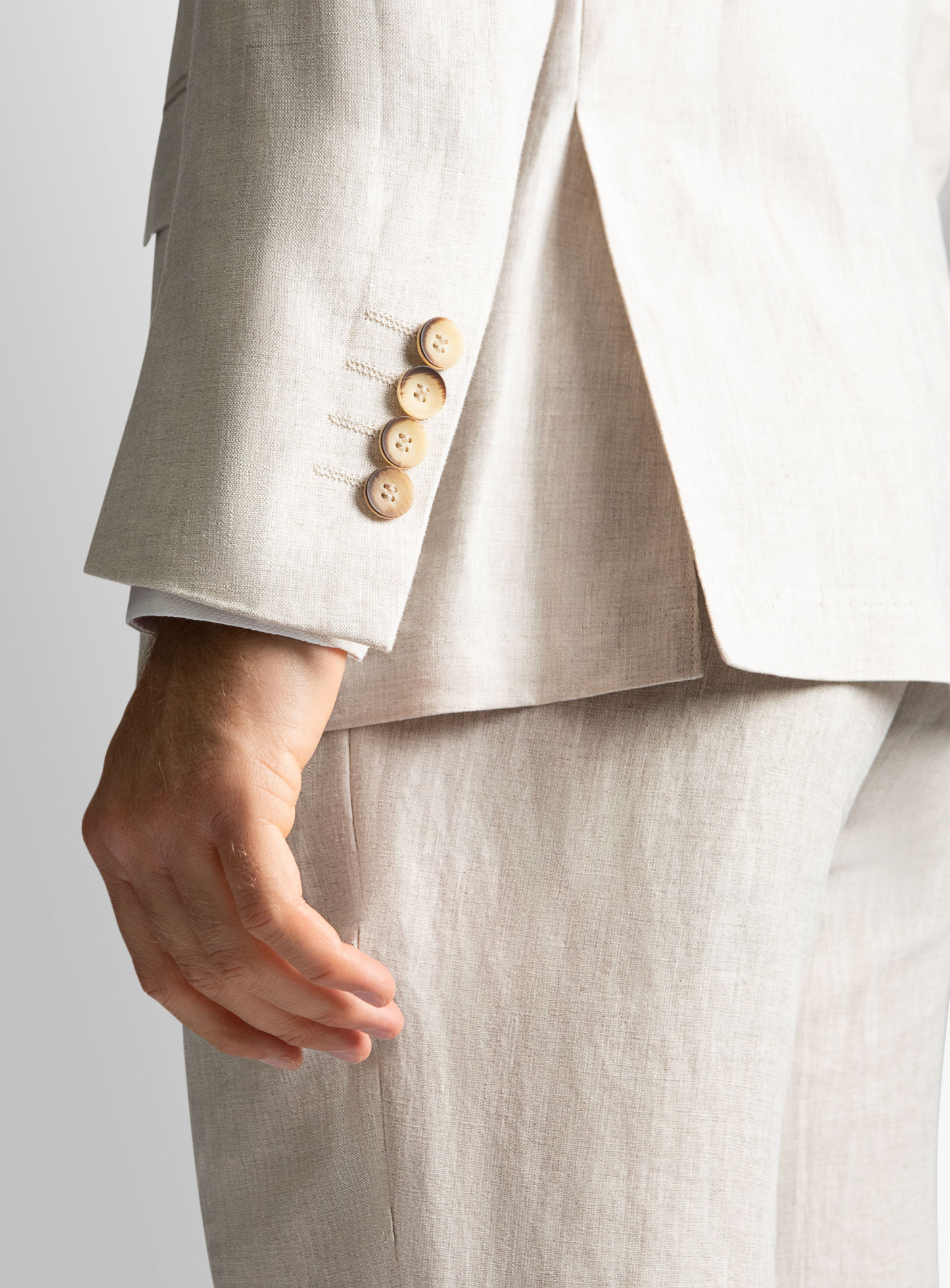 Verona Sand Linen Jacket